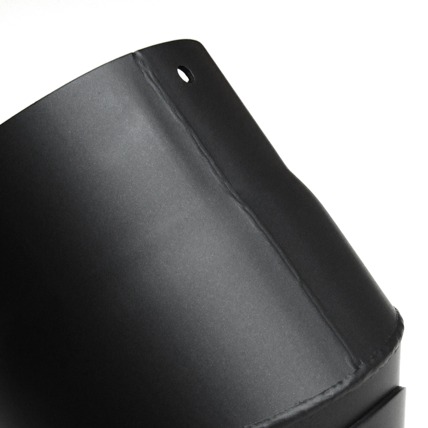 Raik Basic Rauchrohrbogen 180mm schwarz 45° mit Tür für Rauchrohr / Ofenrohr