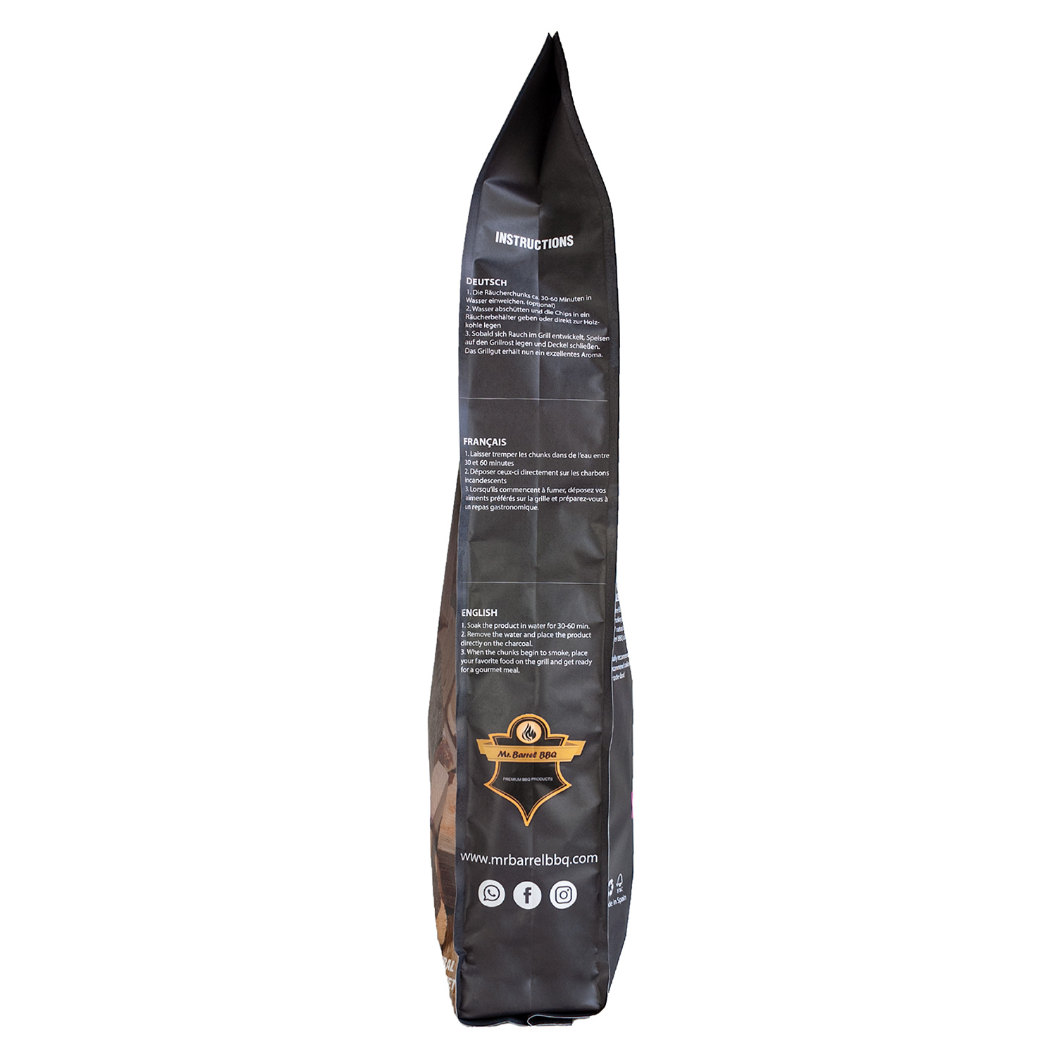Mr. Barrel BBQ Chunks XL Sweet White Wine, 3 kg