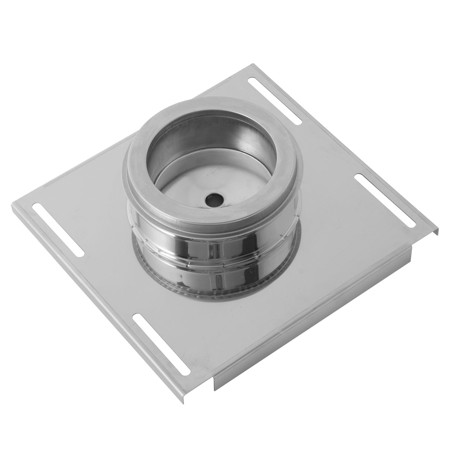 Opsinox conduit de cheminée en acier inoxydable 150 mm avec console murale et bac à condensats MSDC-D