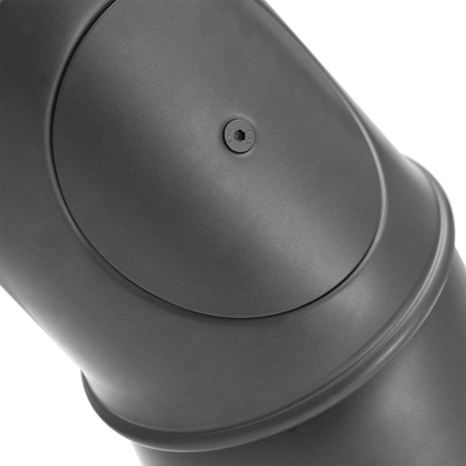 Raik Basic coude multiple de tuyau de fumée 150mm gris fonte avec porte – 4 pièces pour tuyau de fumée / conduit de fumée