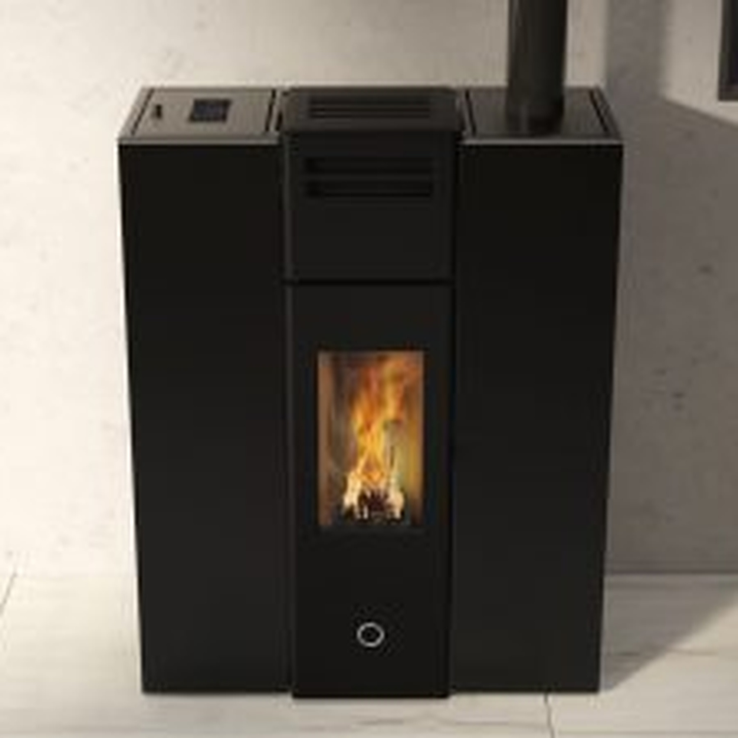 EK63 Cell 80+ Evo Pelletofen Stahl schwarz COAX