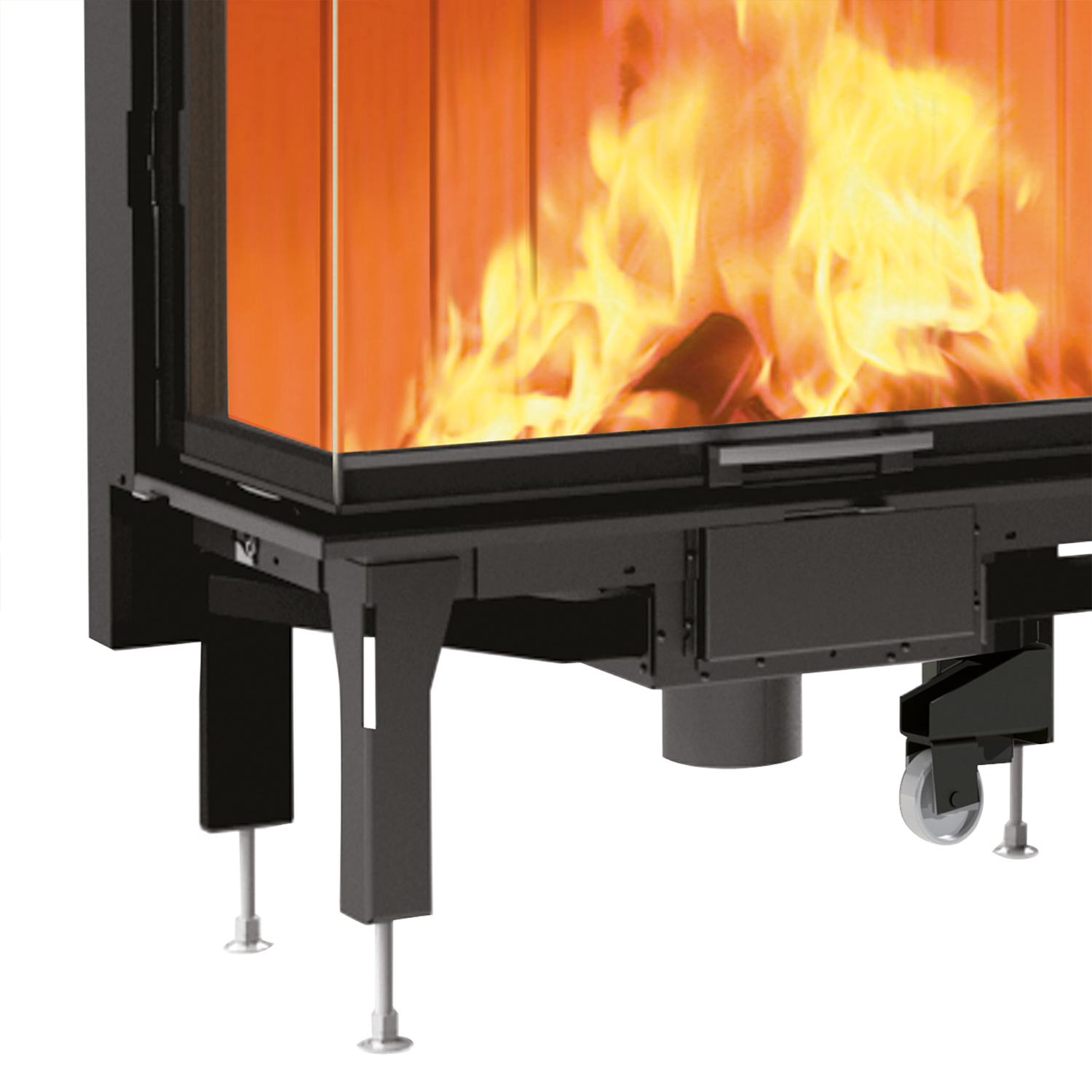 Edilkamin Windo2 75 insert de cheminée porte droite