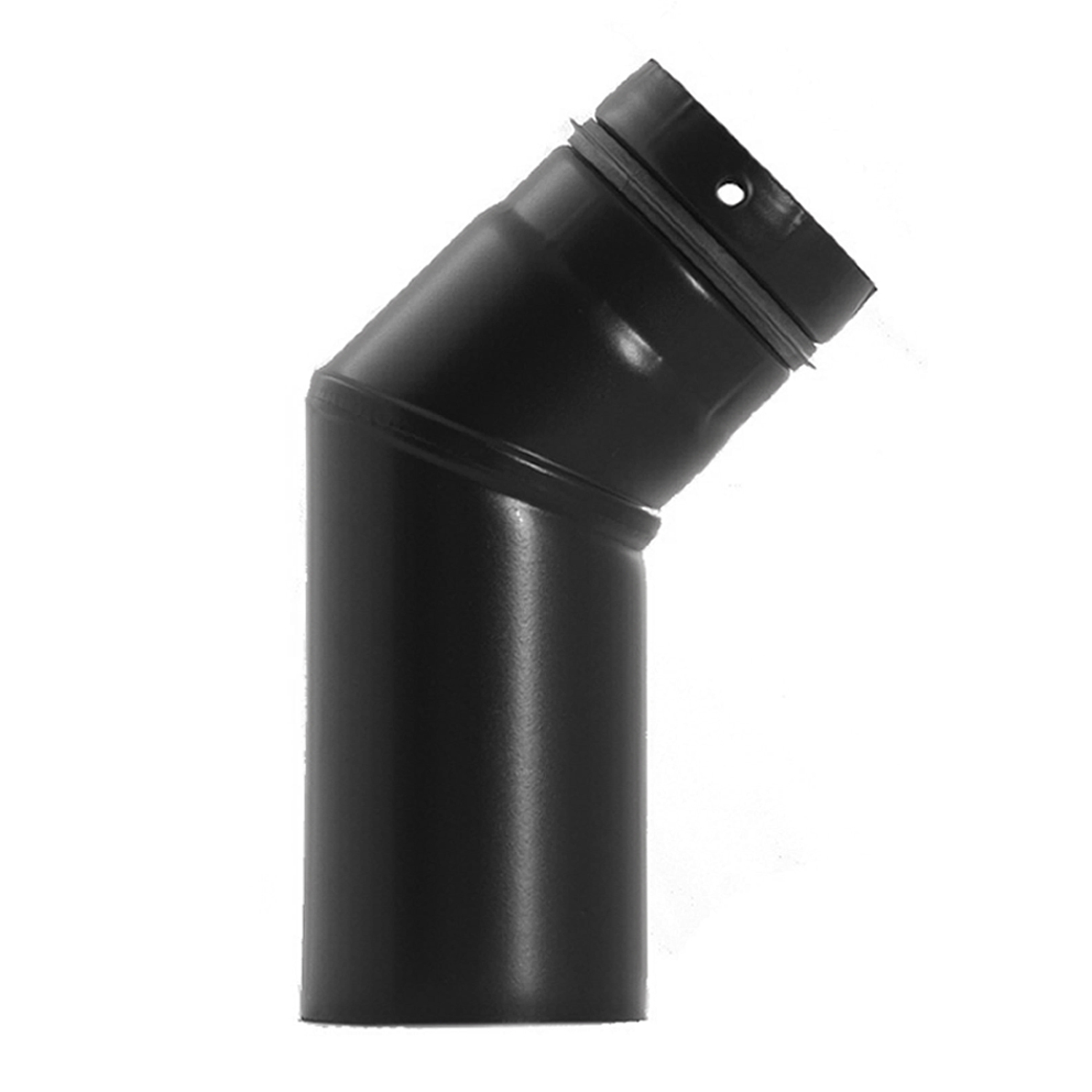 Raik Pelletrohr / Ofenrohr 100mm - 45° Bogen schwarz