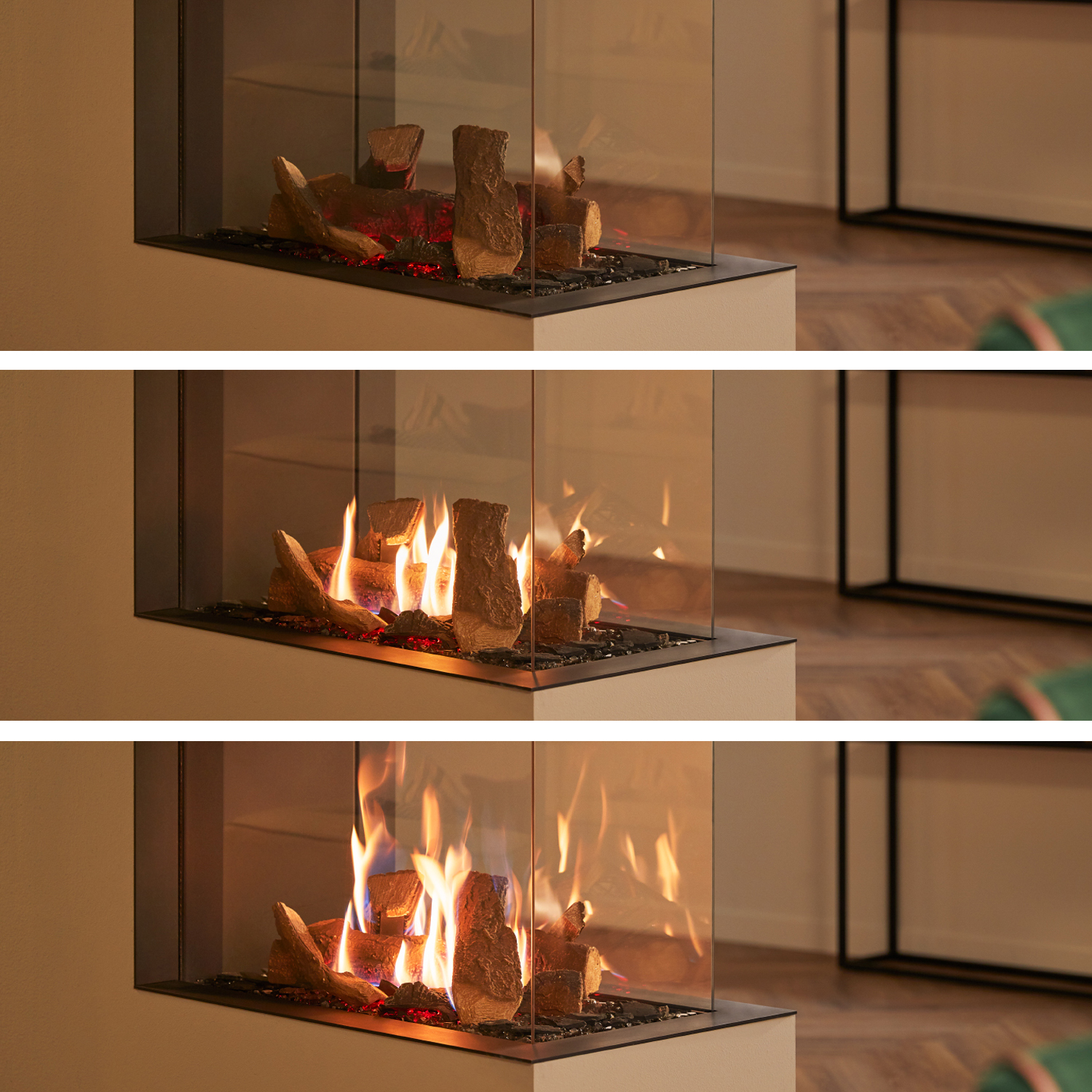 Trimline Fires Trimline 83 Room Divider Gas Kamineinsatz G30/G31