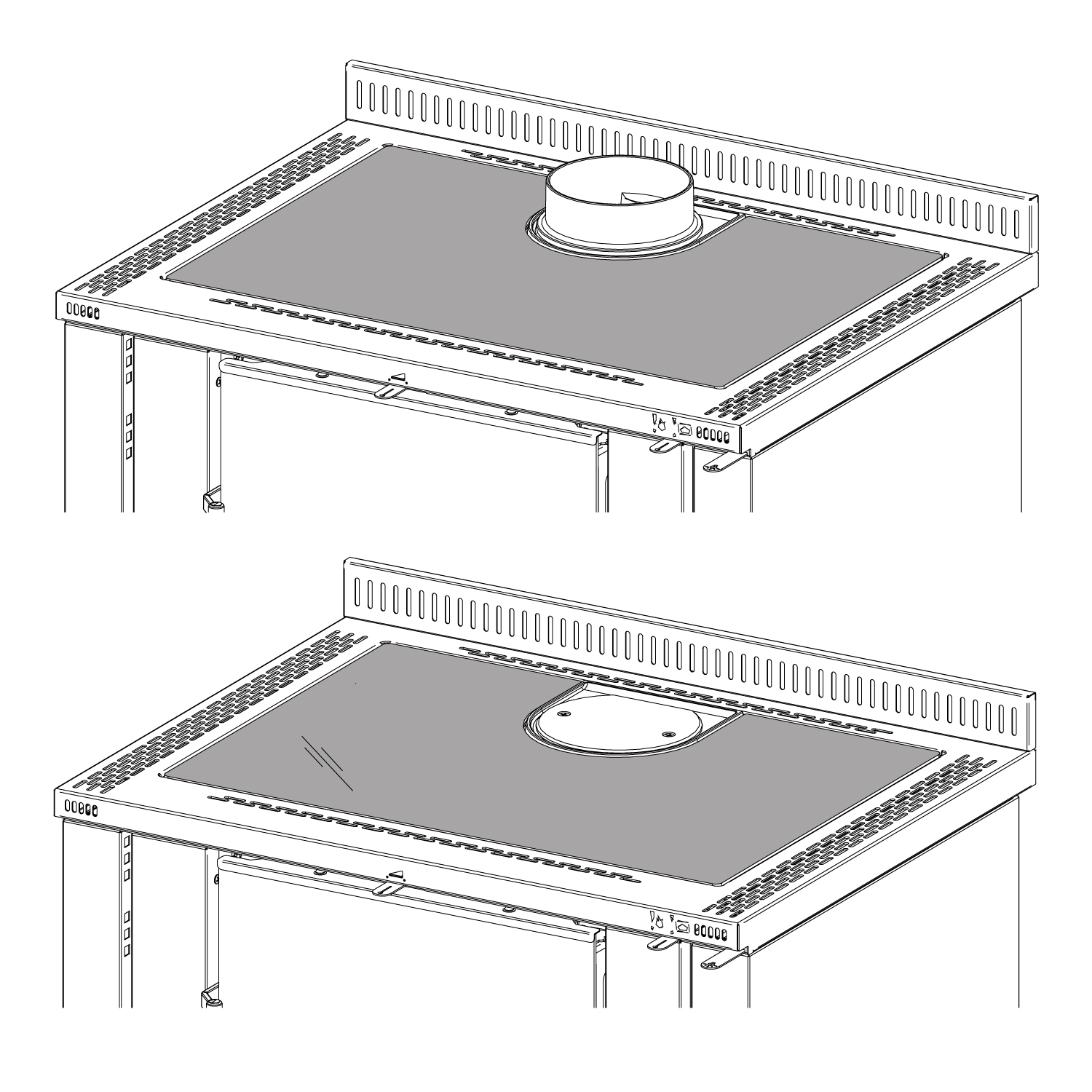 La Nordica Kit plaque de cuisson en vitrocéramique pour cuisinière à bois Verona