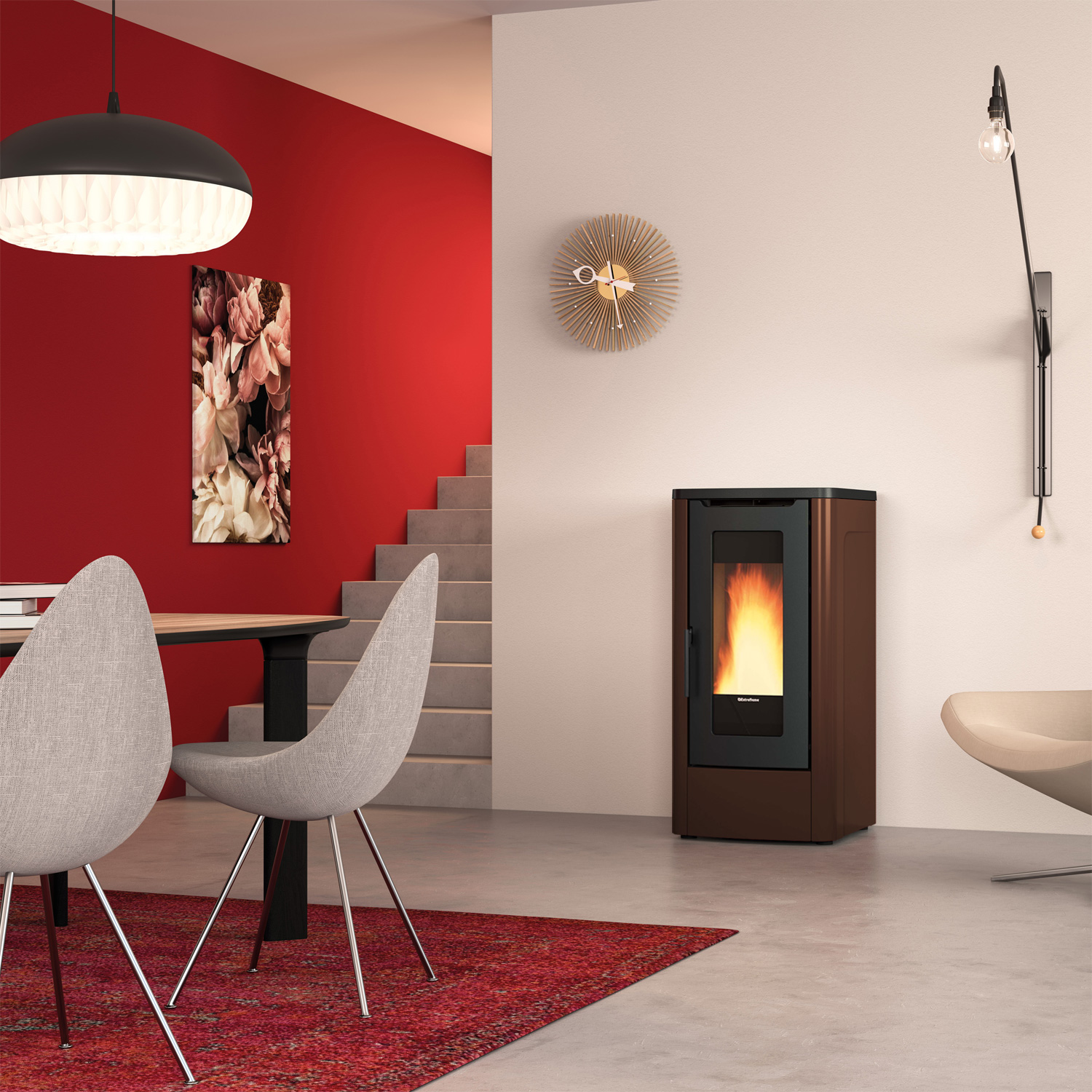 Extraflame DAHIANA 5.0 EVO - Bronze poêle à granulés