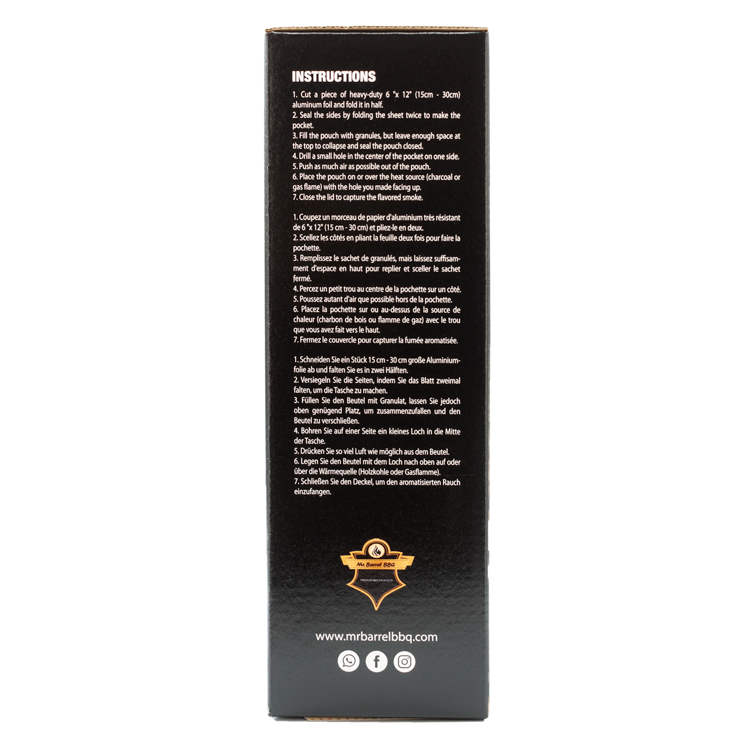 Mr. Barrel BBQ Smoking Pellets L Red Wine, 2 kg