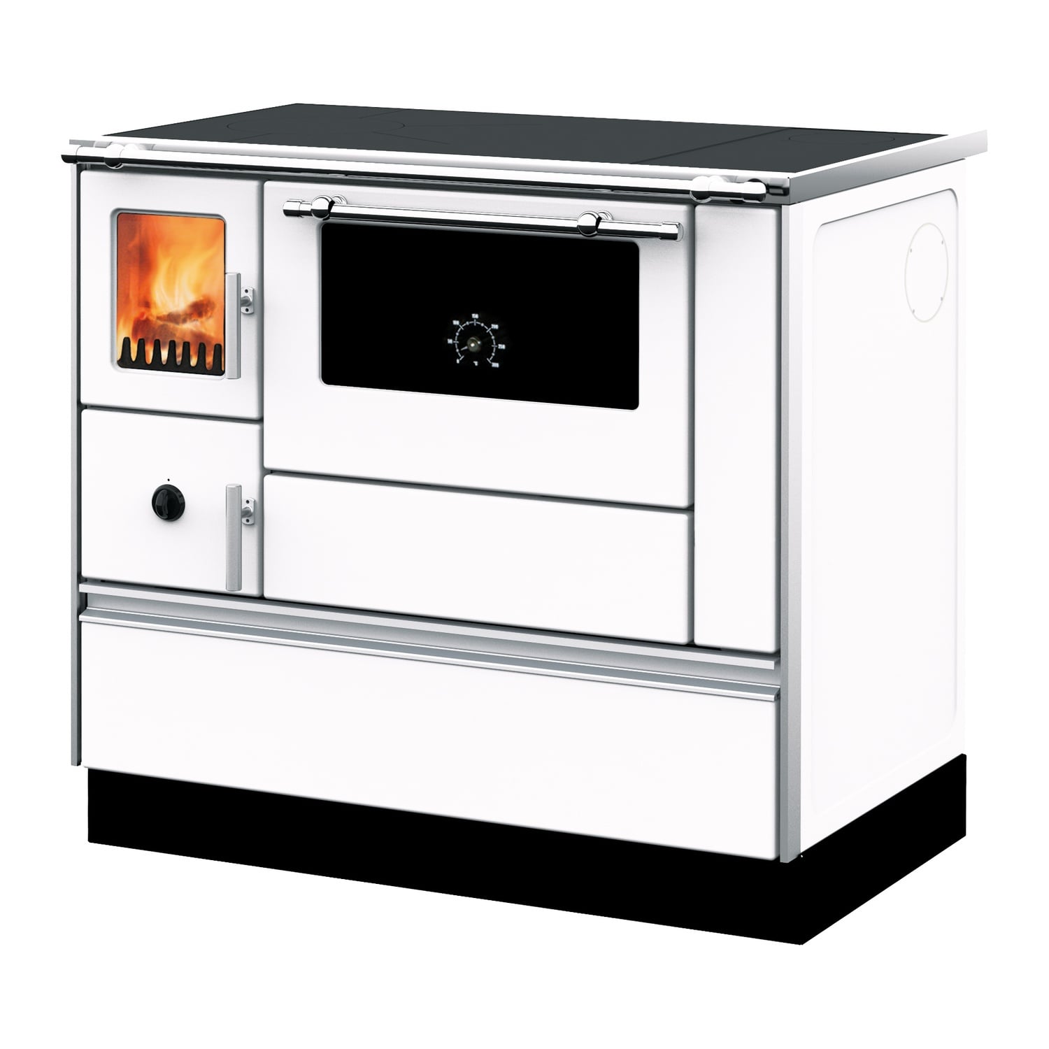 Westminster cuisinière à bois K 76F-90 blanche raccordement tuyaux droit