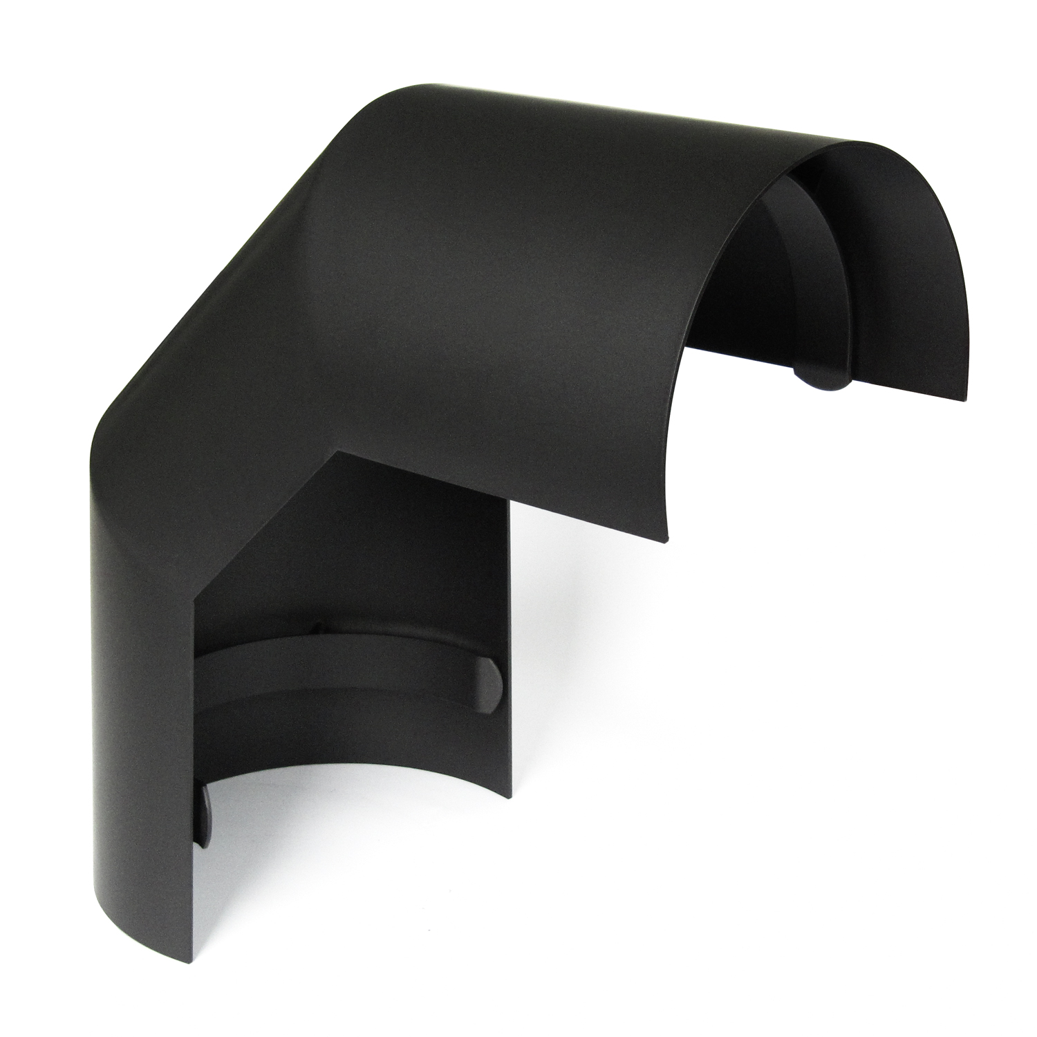 Raik Basic Thermoschild 180mm schwarz für 3teiligen Bogen 90° für Rauchrohr / Ofenrohr