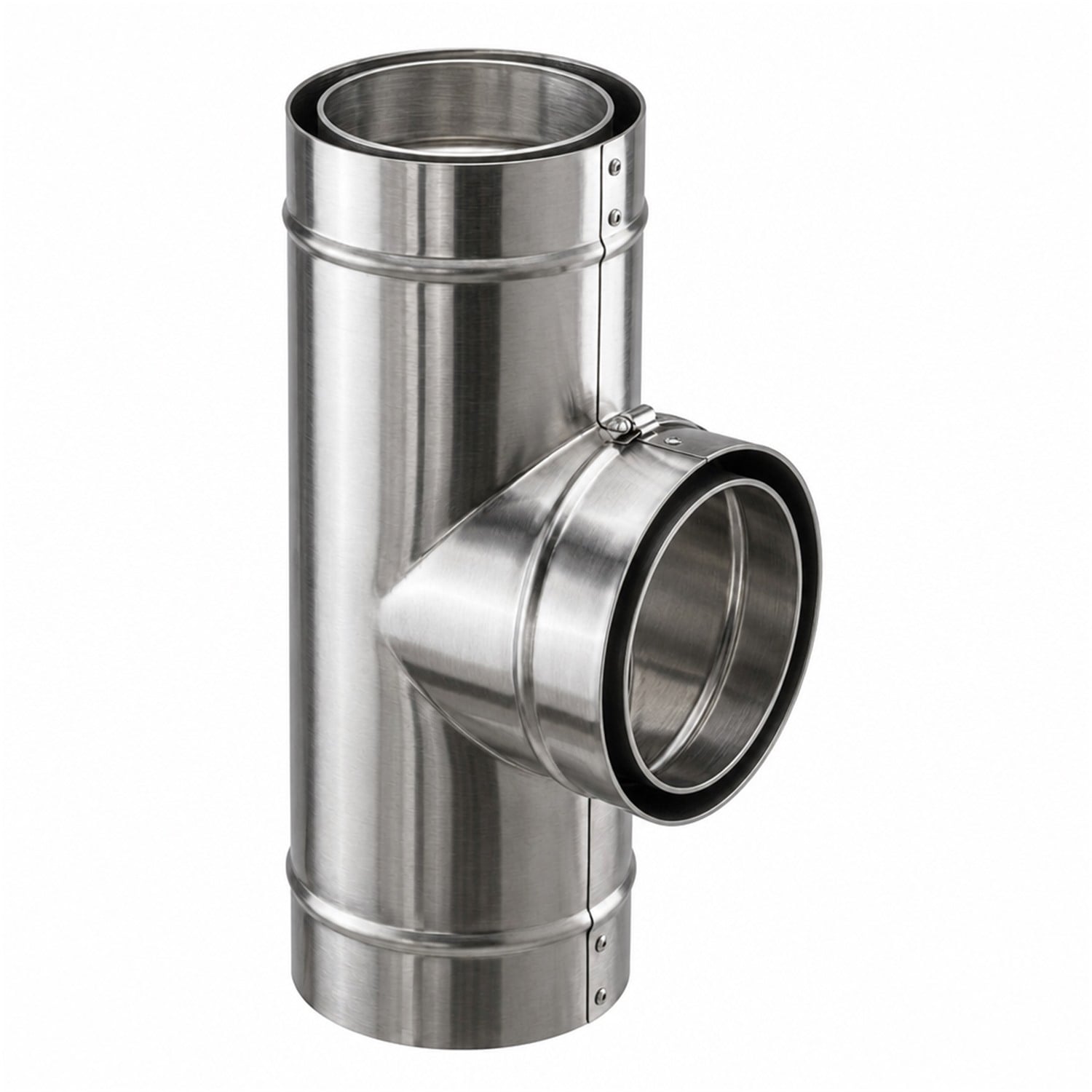 Schiedel Coude 90° avec pied support pour ICS Ø 150 mm