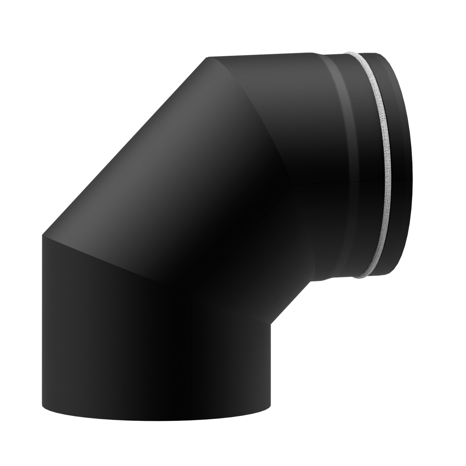 Raik Lifestyle DUO Rauchrohrbogen 120mm schwarz 90° für Rauchrohr / Ofenrohr