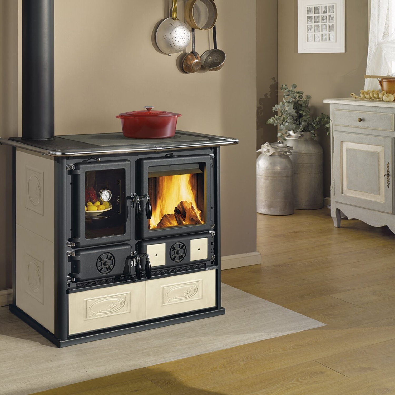 La Nordica ROSA SX REVERSE.16 Céramique - Panna cuisinière à bois