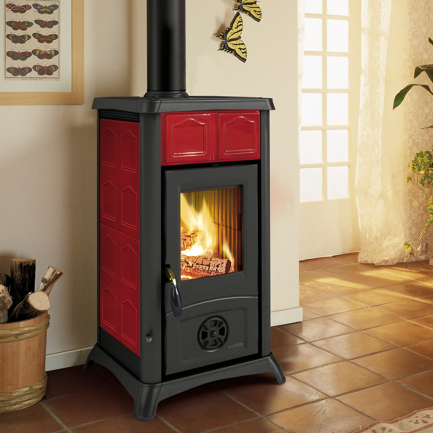 La Nordica Gemma Lean Kaminofen Elegance Bordeaux