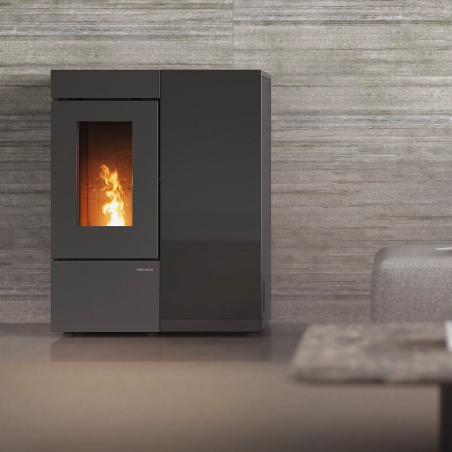 Extraflame Annalisa Plus Crystal Evo Poêle à granulés Evolution Line noir