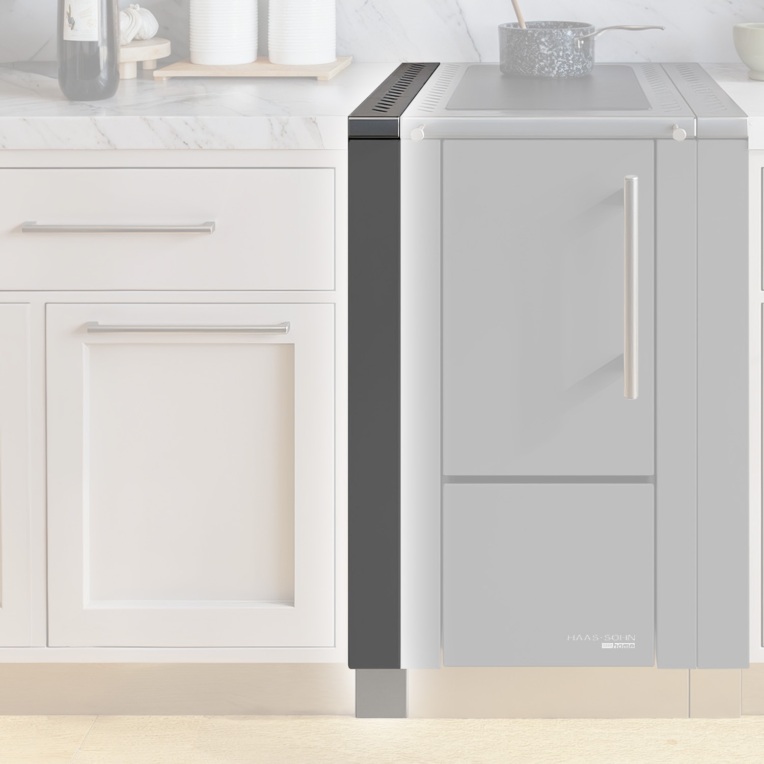 Haas+Sohn barre d'espacement HS 40 gauche, anthracite