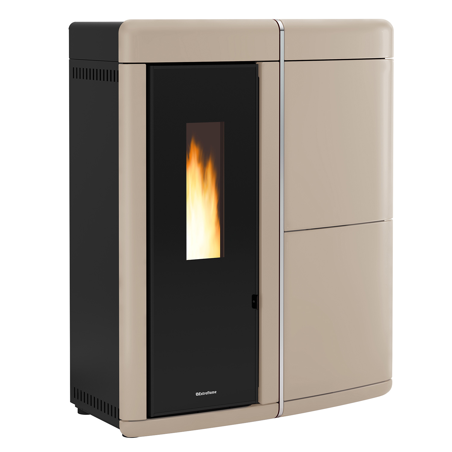 Extraflame EVELYNE IDRO 2.0 - Taupe poêle à granulés bouilleur EVOLUTION LINE