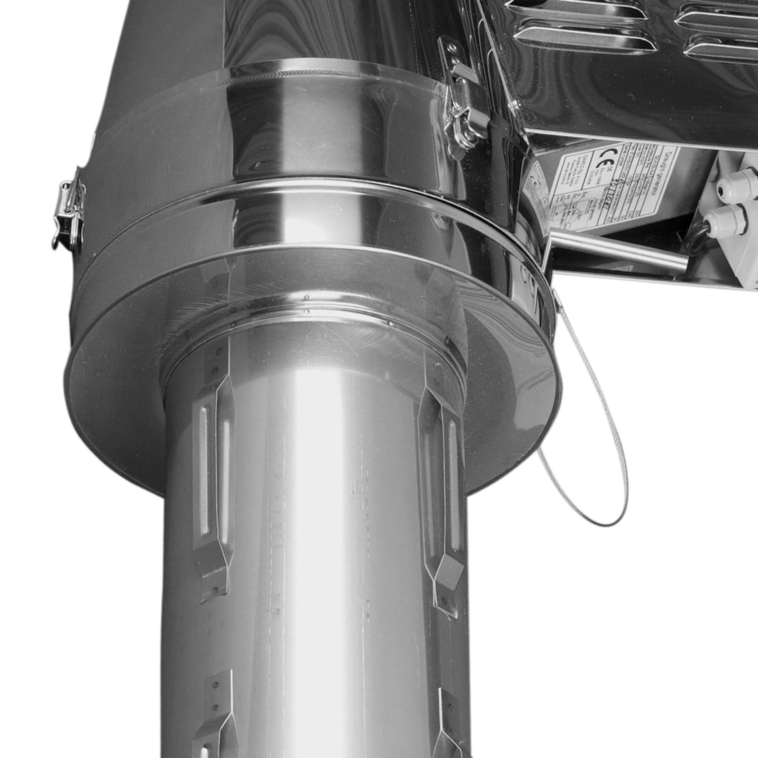 Ventilateur de fumées GCK 150 avec insertion prolongée réductrice