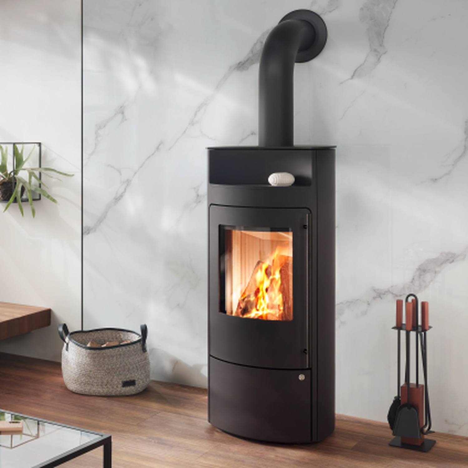 Olsberg Timor Kaminofen 6 kW Compact Stahl schwarz