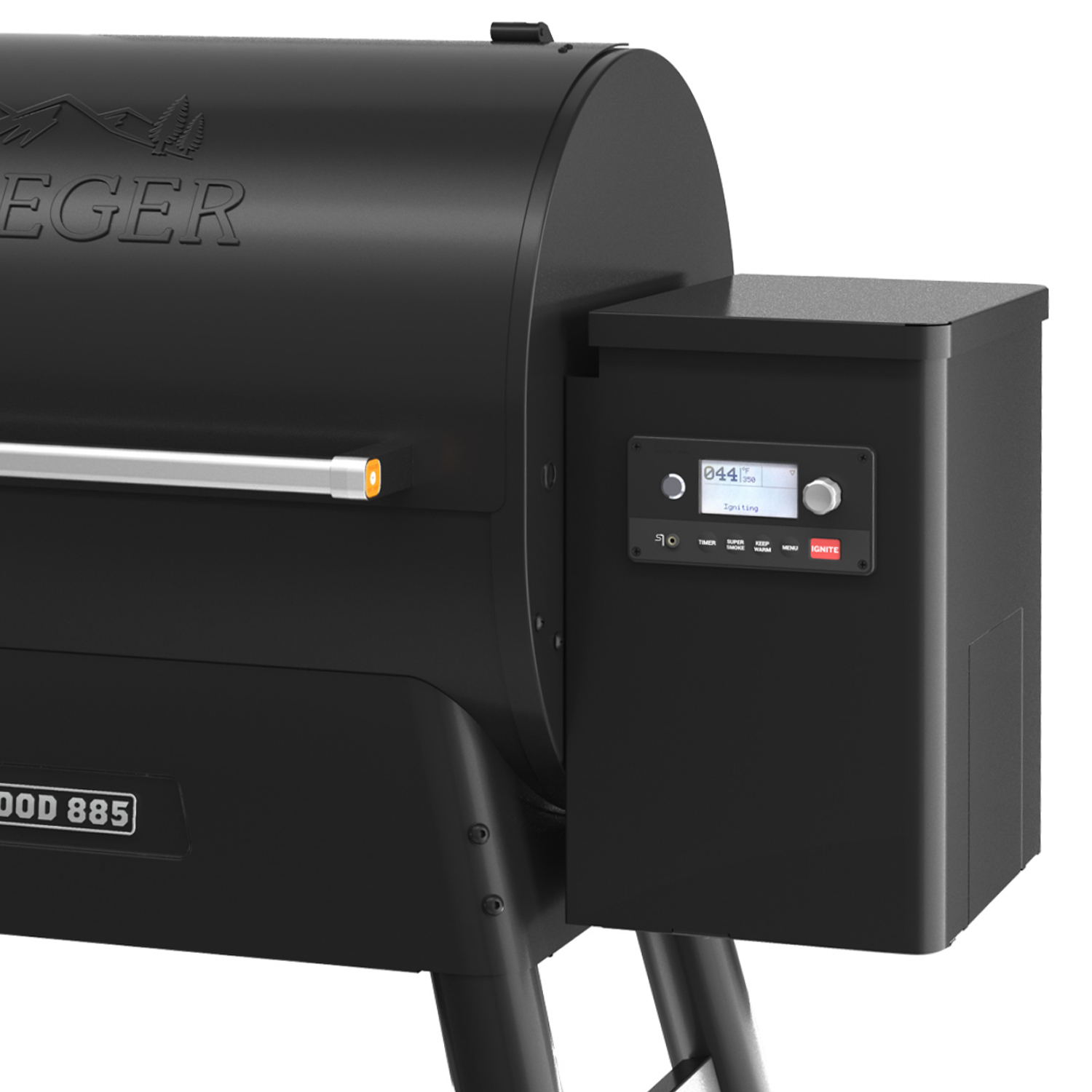 Traeger IRONWOOD 885 - schwarz inkl. Abdeckhaube & Klappbare Frontablage