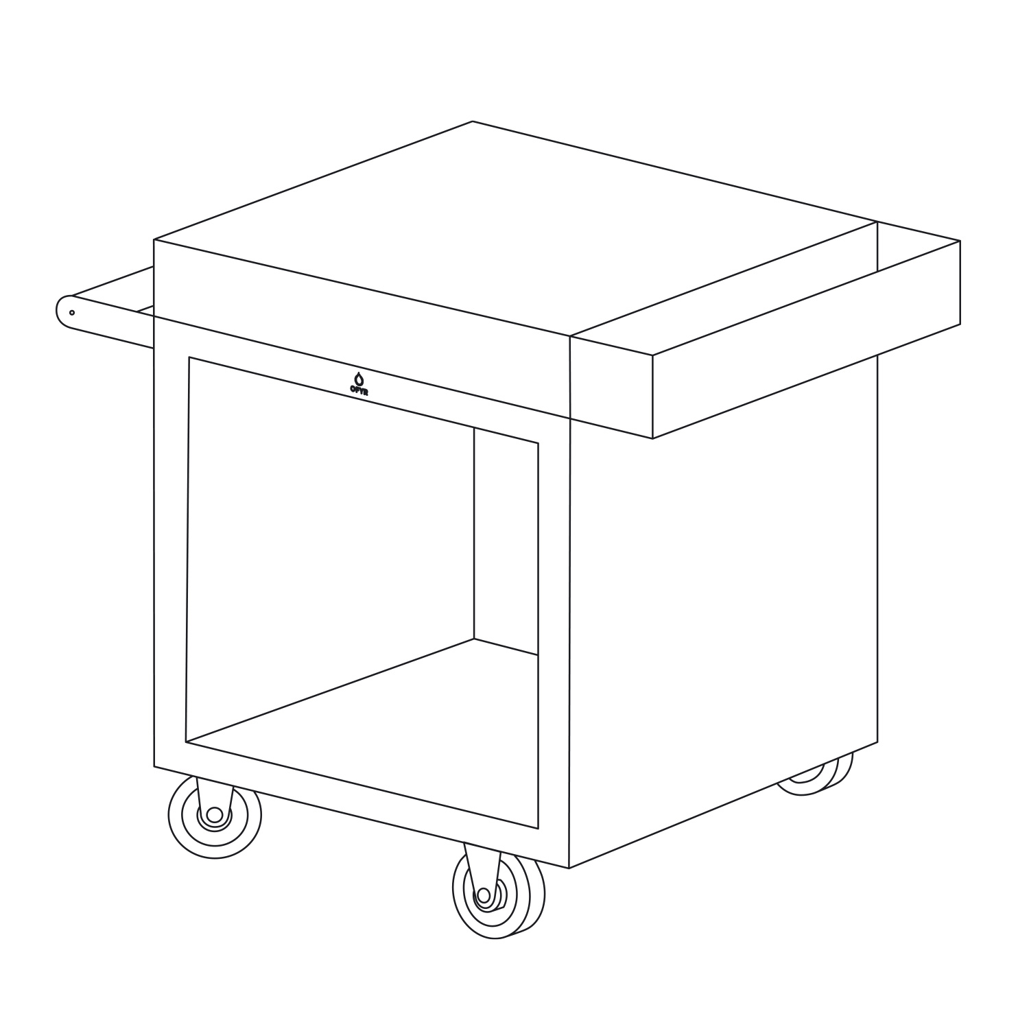 OFYR Mise en Place Table Black 65 PRO Keramik Dunkelgrau