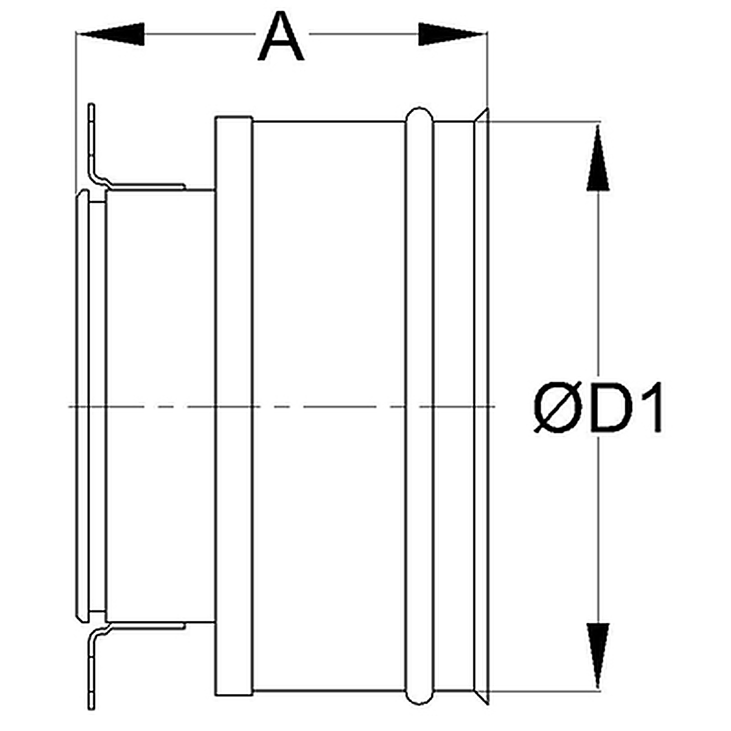Schiedel Adaptateur pour régulateur de tirage