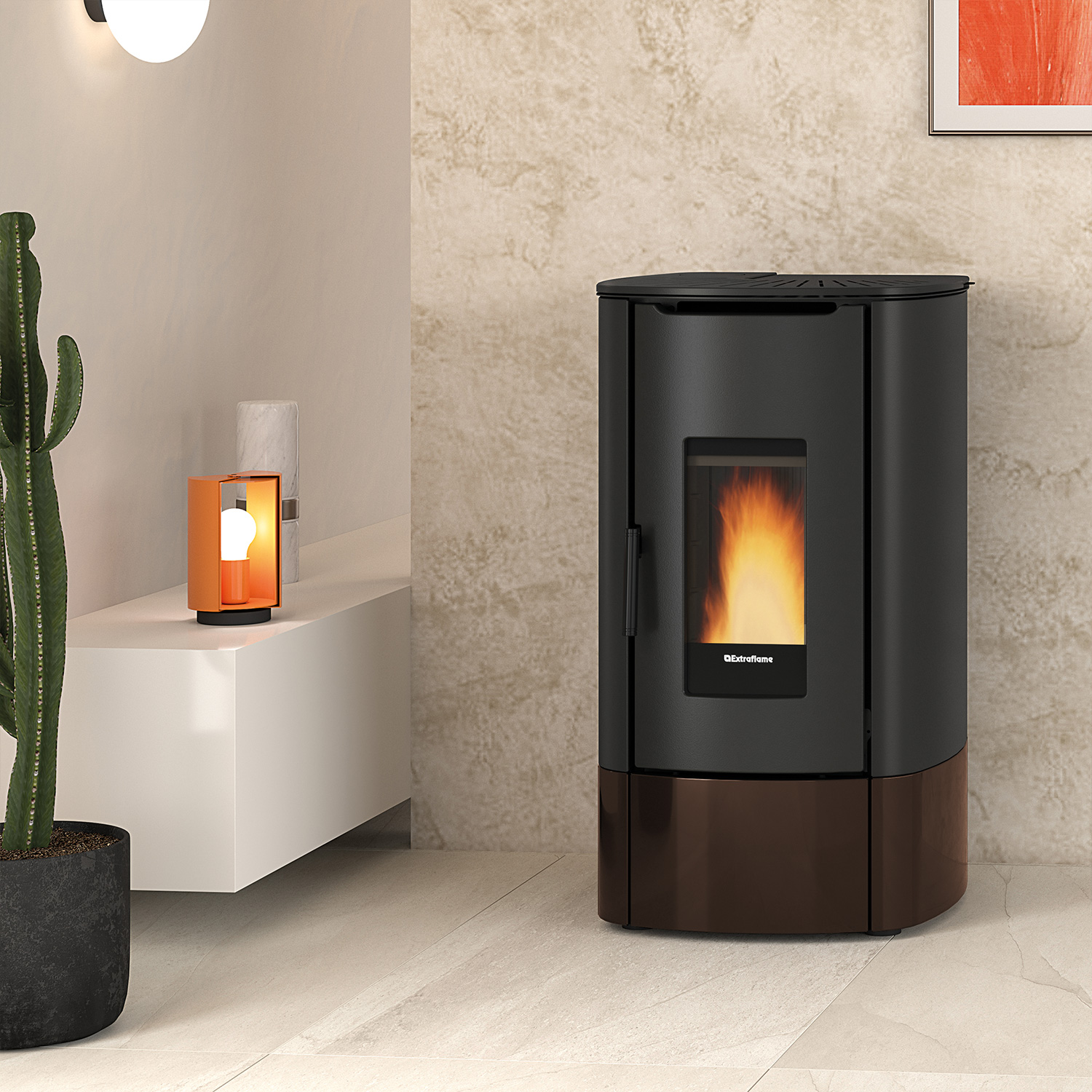 Extraflame ANGY TOP - Bronze poêle à granulés EVOLUTION LINE