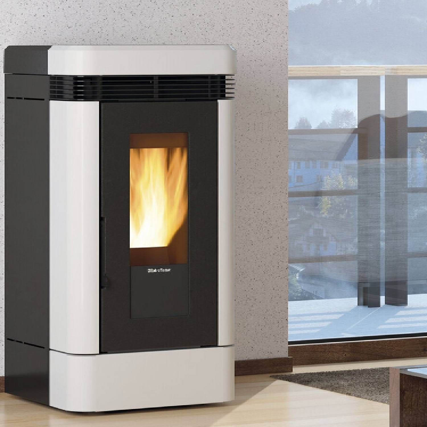 Extraflame LUCIA PLUS.16 - Weiss Pelletofen