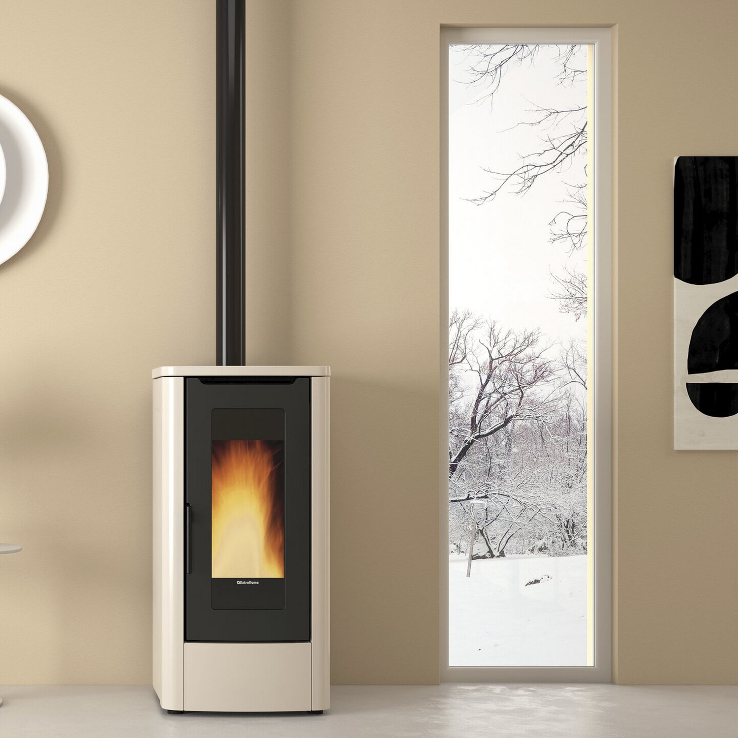 Extraflame TEOREMA PLUS AD - ivoire Poêle à granulés