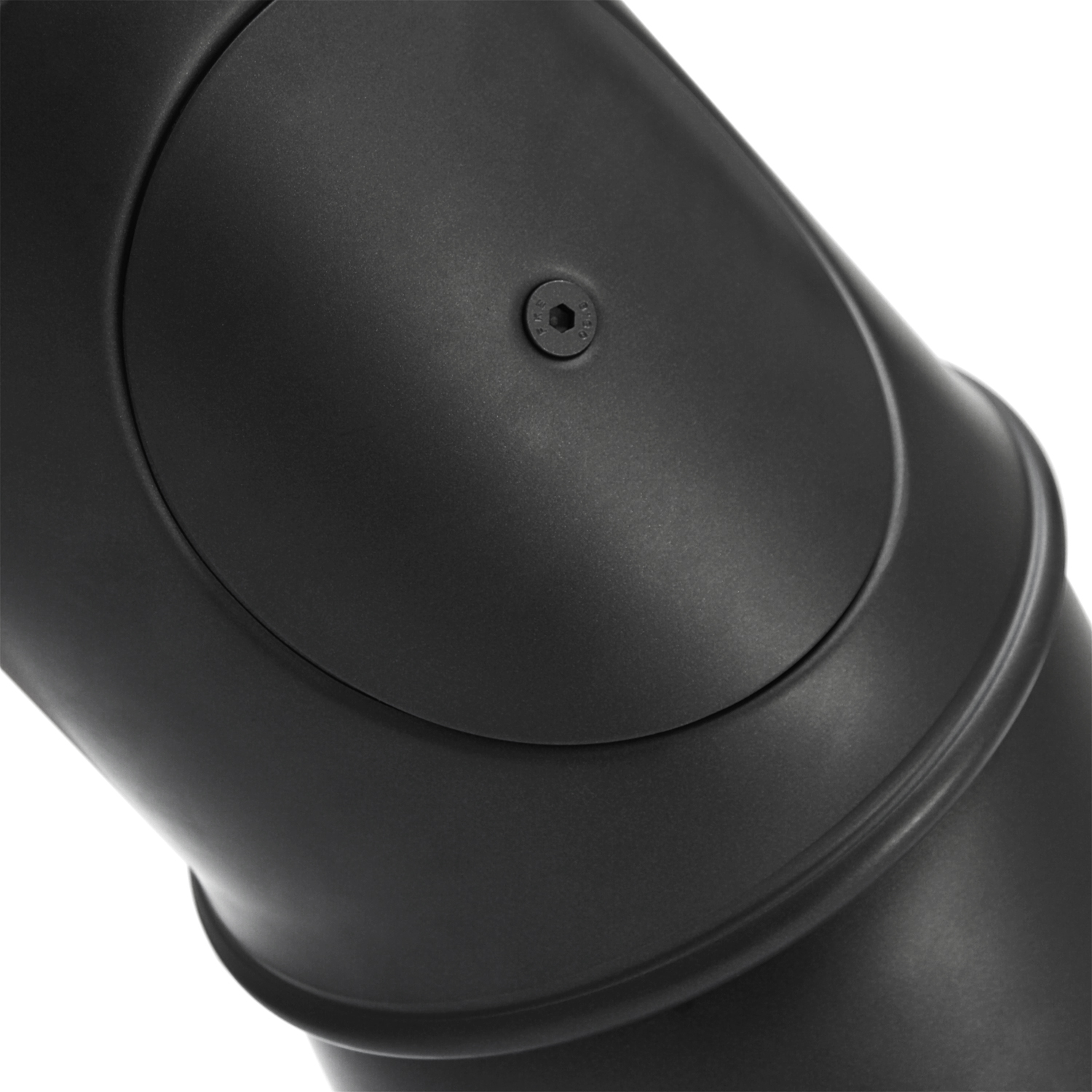 Raik Basic multicolonne 130mm noir avec porte – 4 pièces pour tuyau de fumée / conduit de fumée