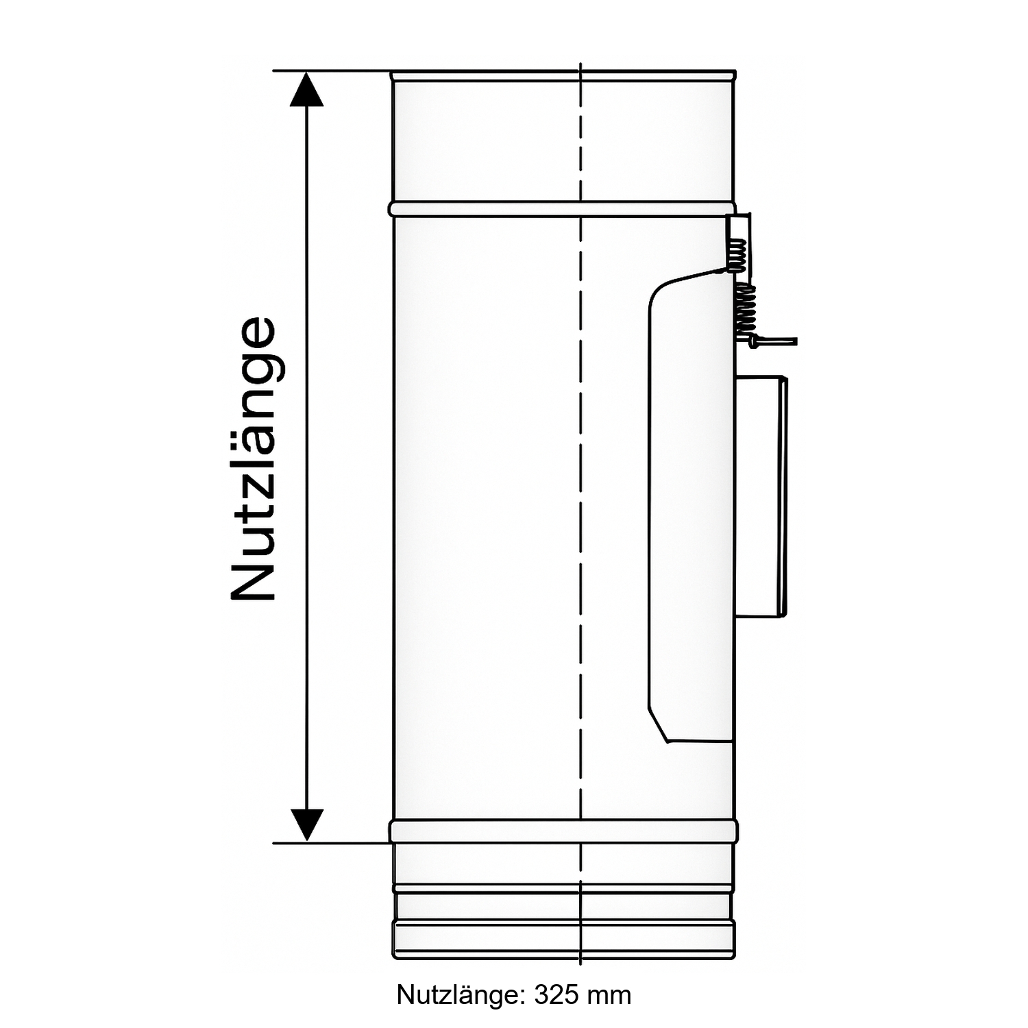 Schiedel PRIMA PLUS élément de nettoyage Ø130 mm simple paroi mat