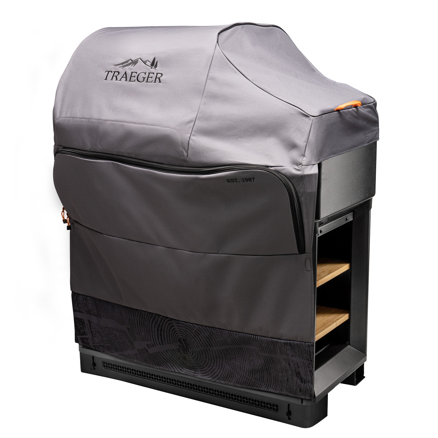 Traeger Abdeckhaube für Timberline eingebaut