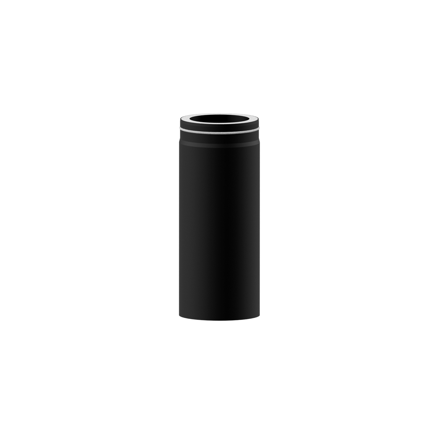 Raik Lifestyle DUO Längenelement 130mm schwarz L: 500mm für Rauchrohr / Ofenrohr