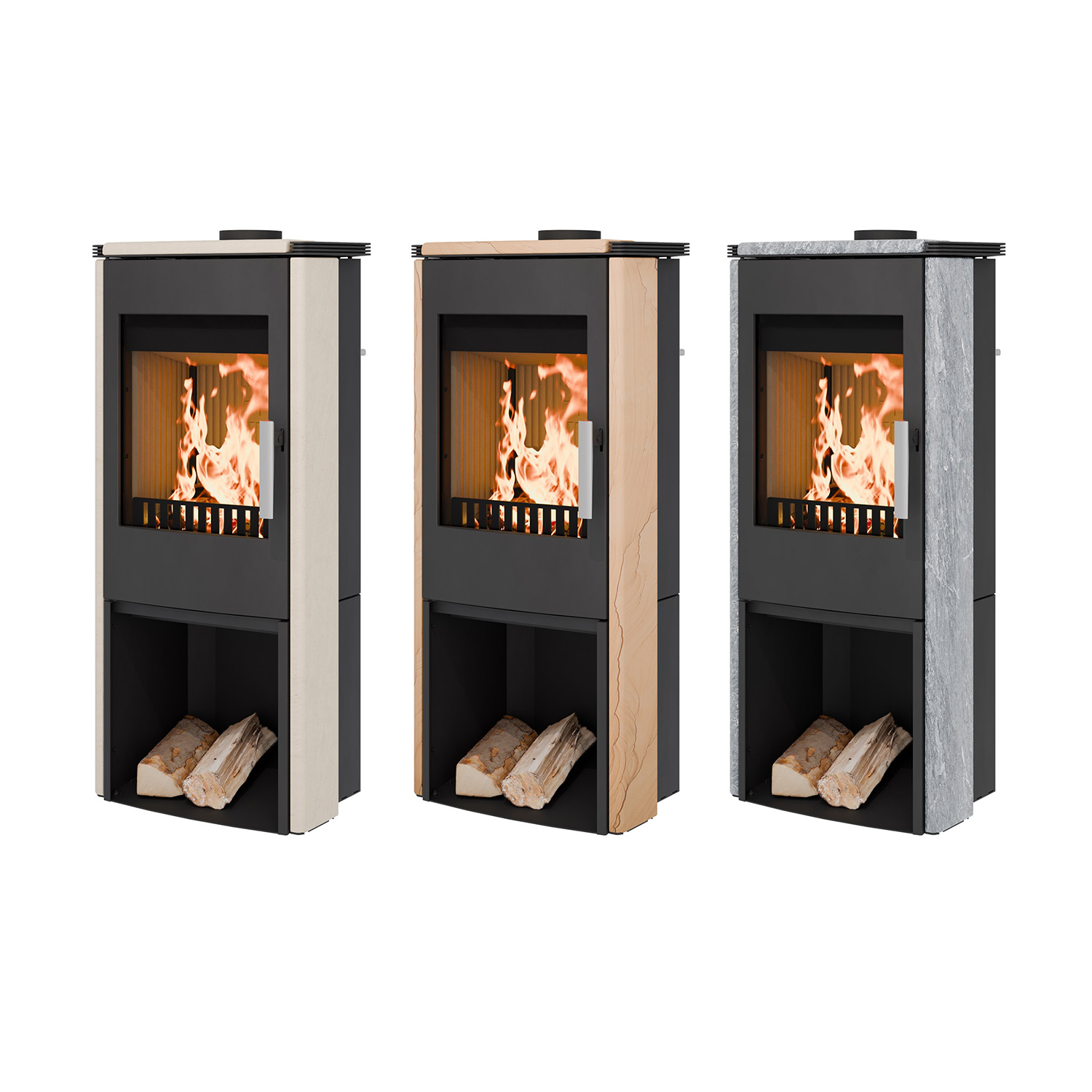 Haas+Sohn Montegrotto III Kaminofen Schwarz / Woodstone