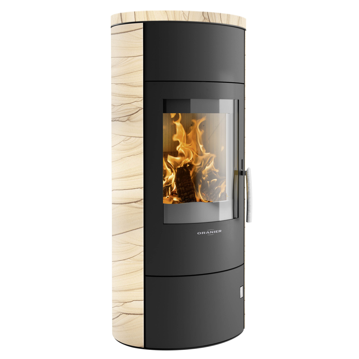 Oranier Polar W+ 2.0 Poêle à bois acier noir / grès