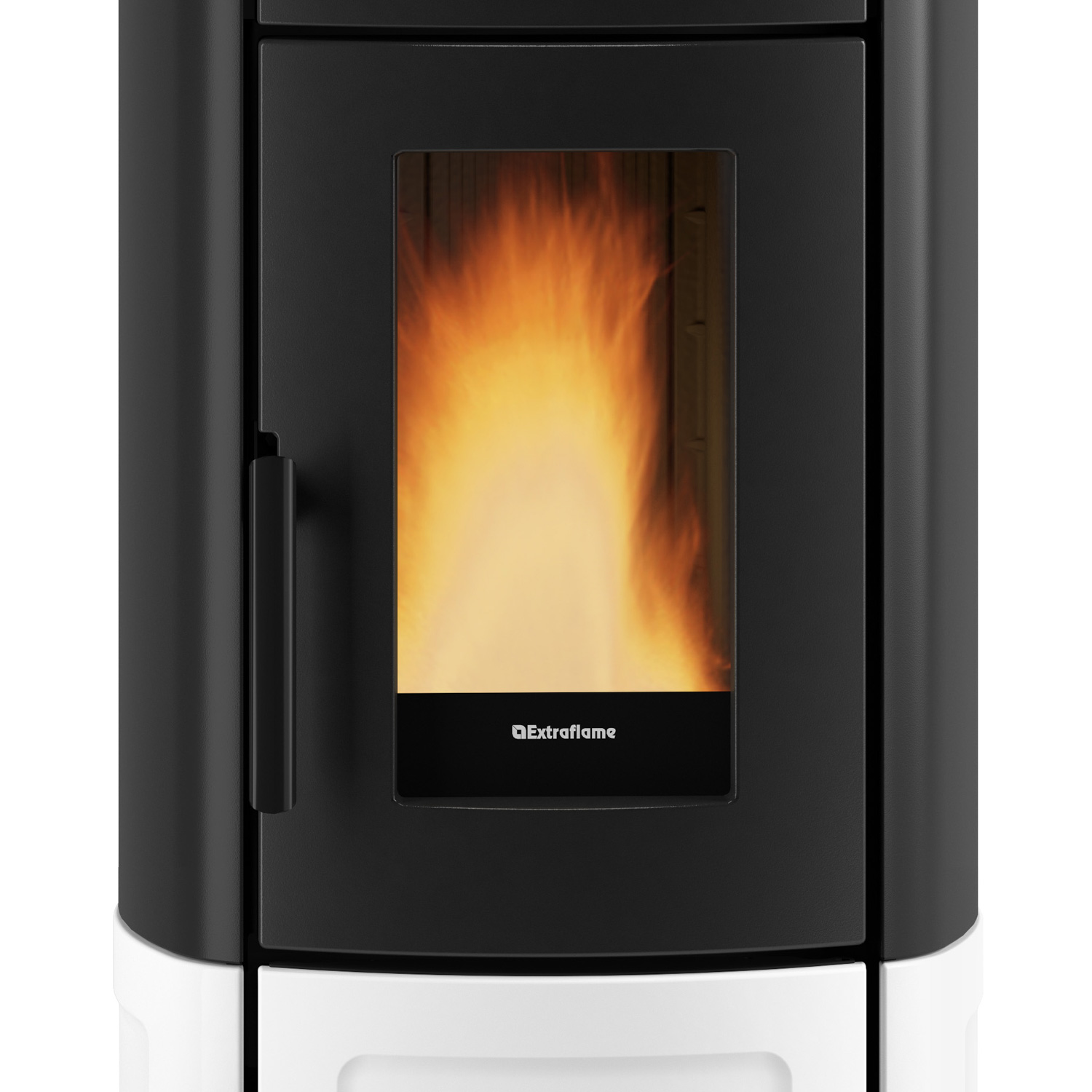 Extraflame Evolution Line Noris Lux poêle à granulés acier majolique blanc