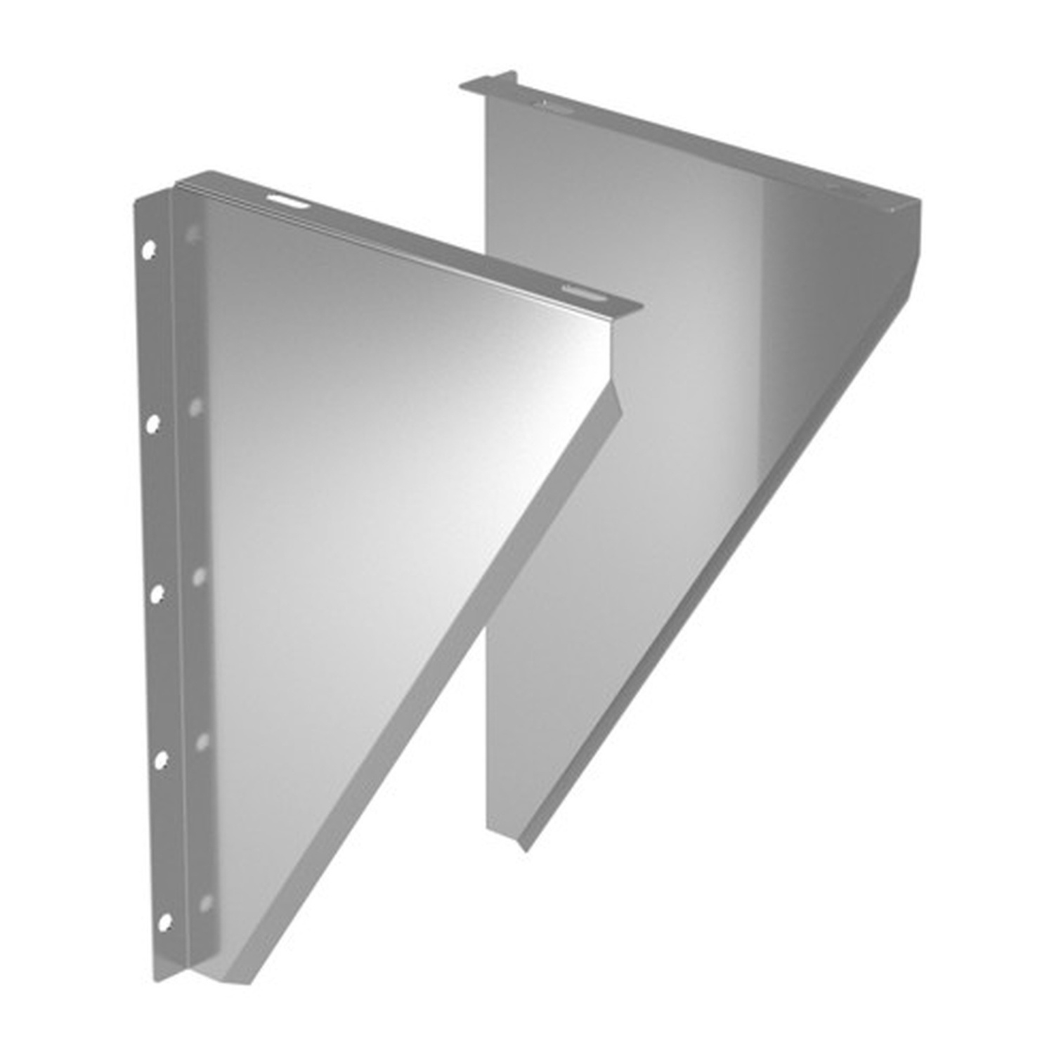 Schiedel Konsolbleche für Wandmontage Ø180 mm glänzend