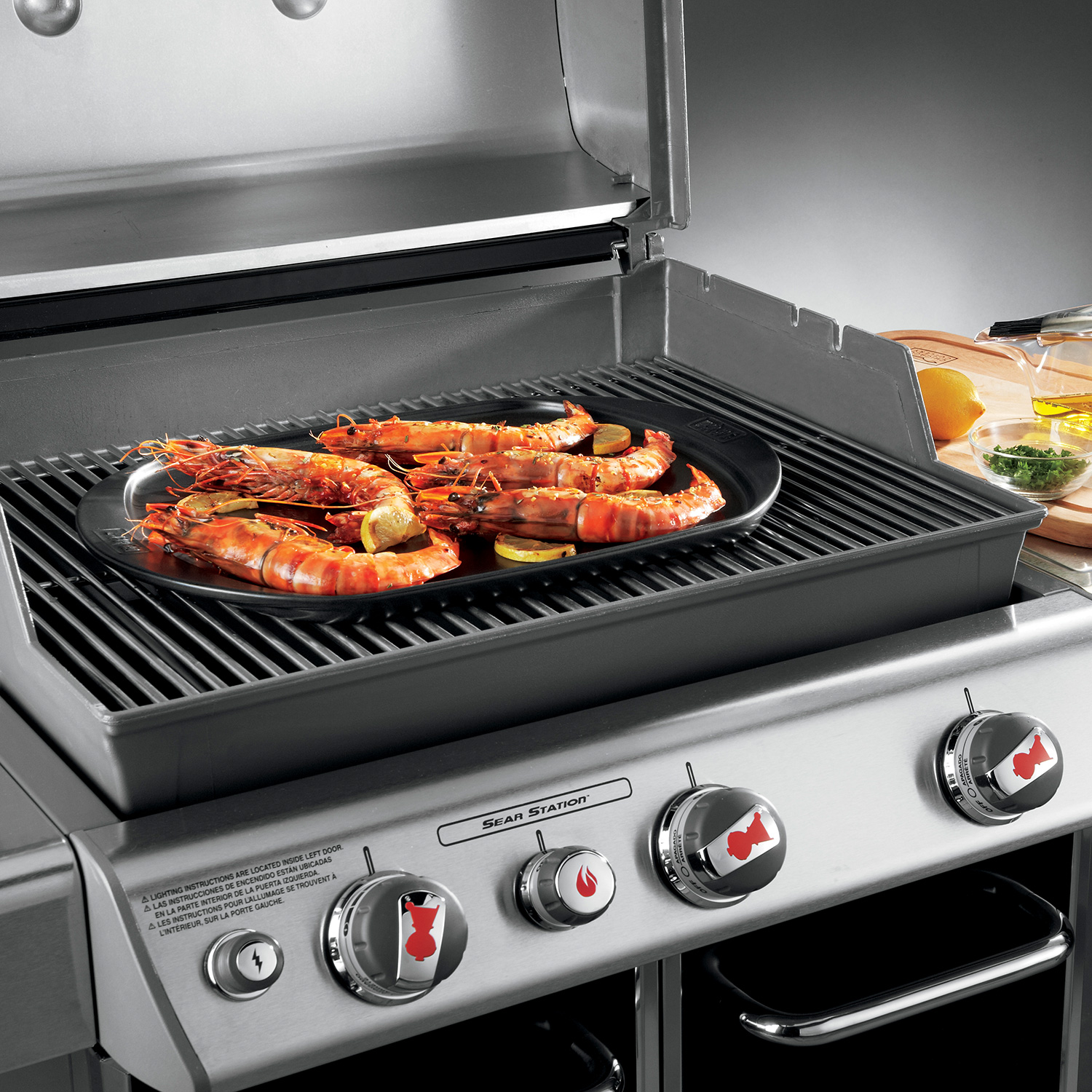 Weber Keramische Grillplatte groß für Holzkohlegrills ab 57 cm und Weber Q ab 200-/2000-Serie