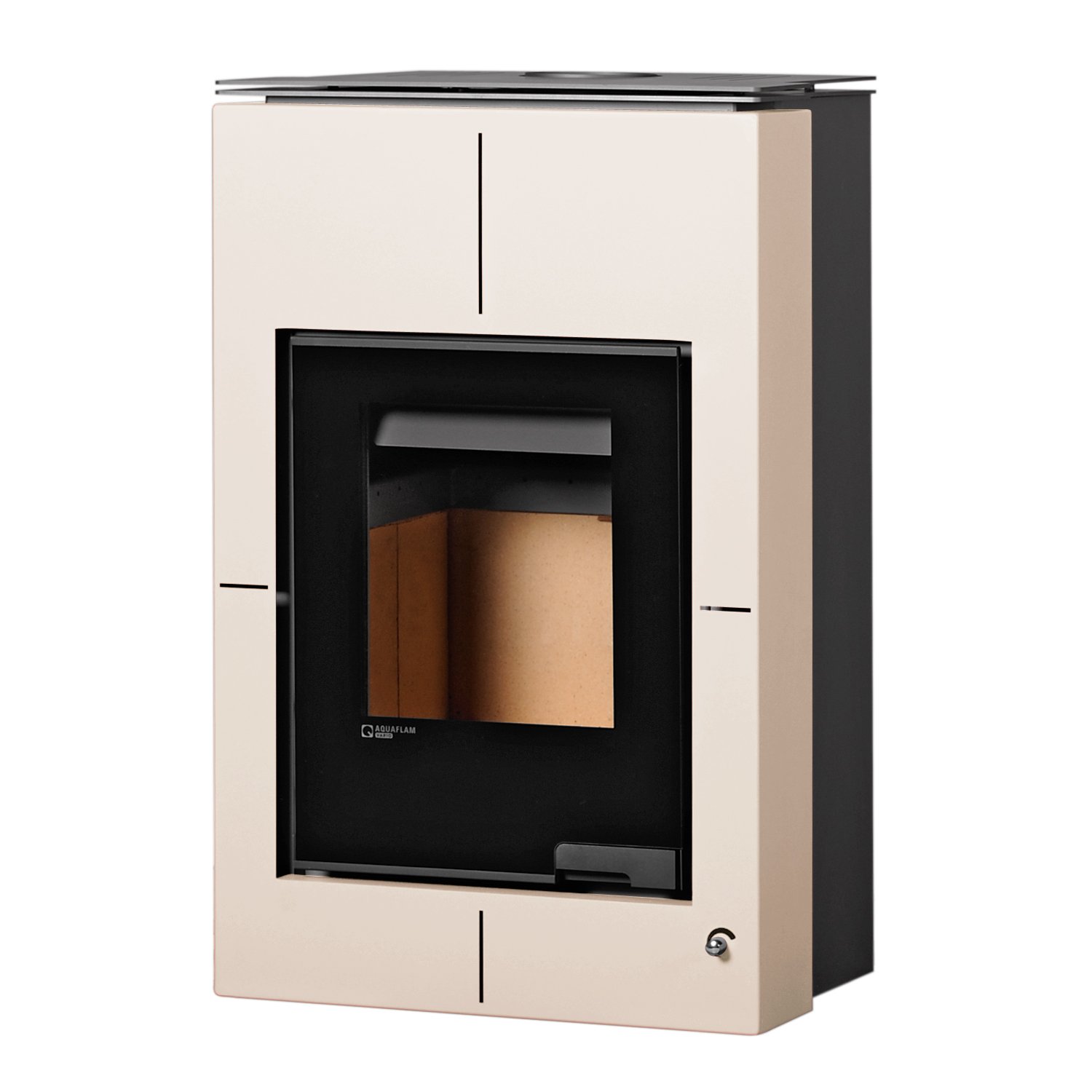 Poêle à bois Aquaflam Vario Saporo Crème