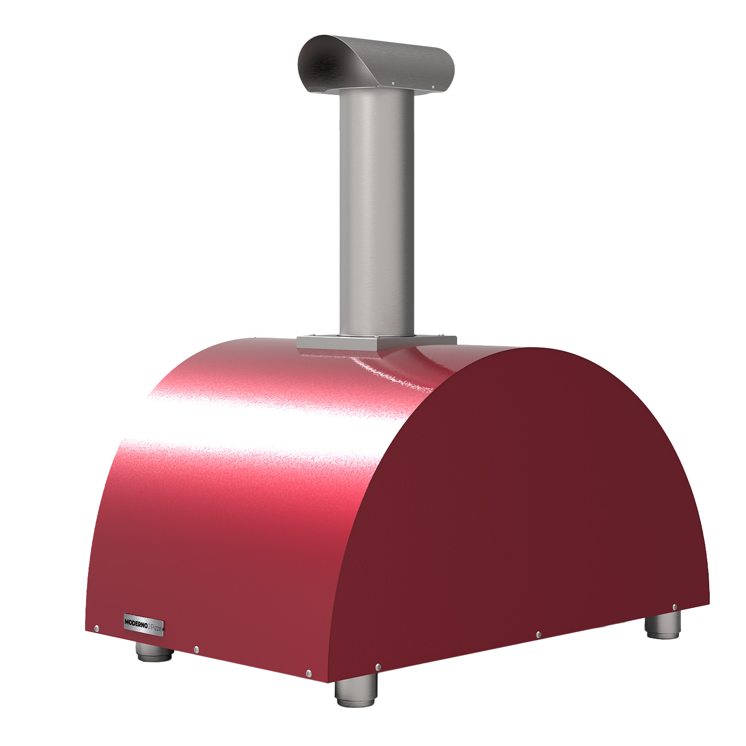 Alfa Moderno 2 Pizze Pizzaofen Holz Antik Rot