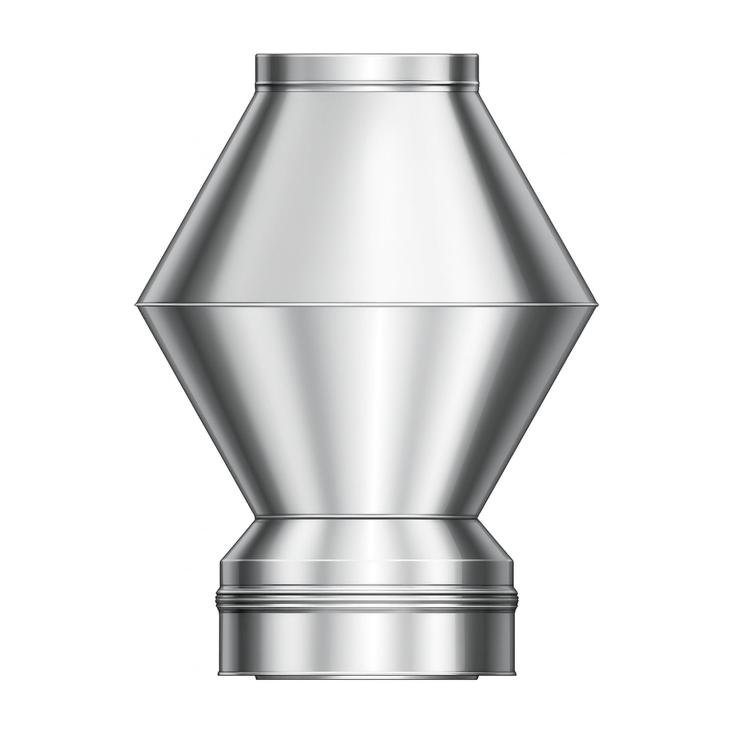 Schiedel ICS chapeau déflecteur Ø130 mm double paroi brillant