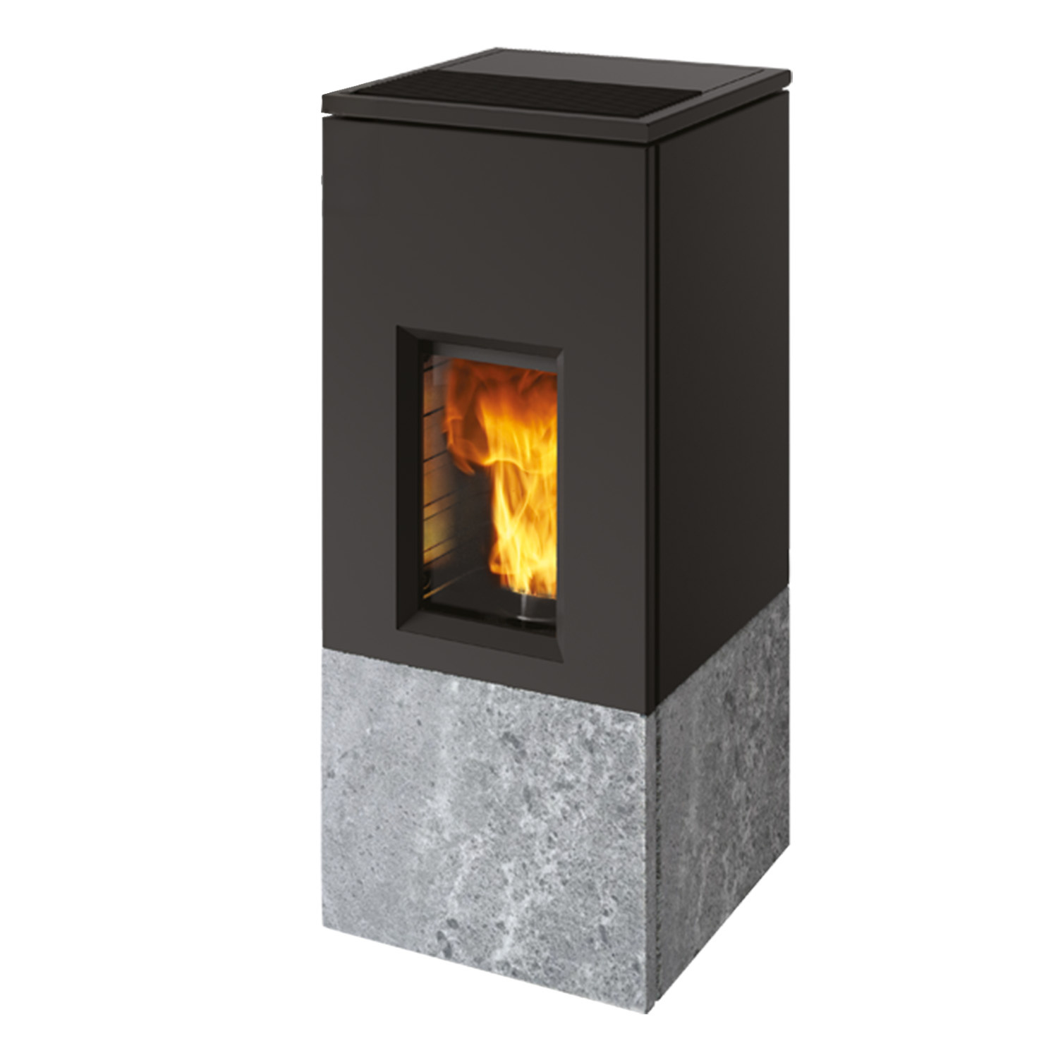 Edilkamin Rise 9+ Pelletofen RR hinten Speckstein