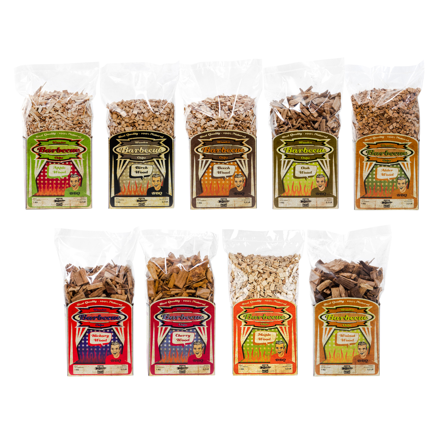 Axtschlag Wood Smoking Chips Hickory 1 kg
