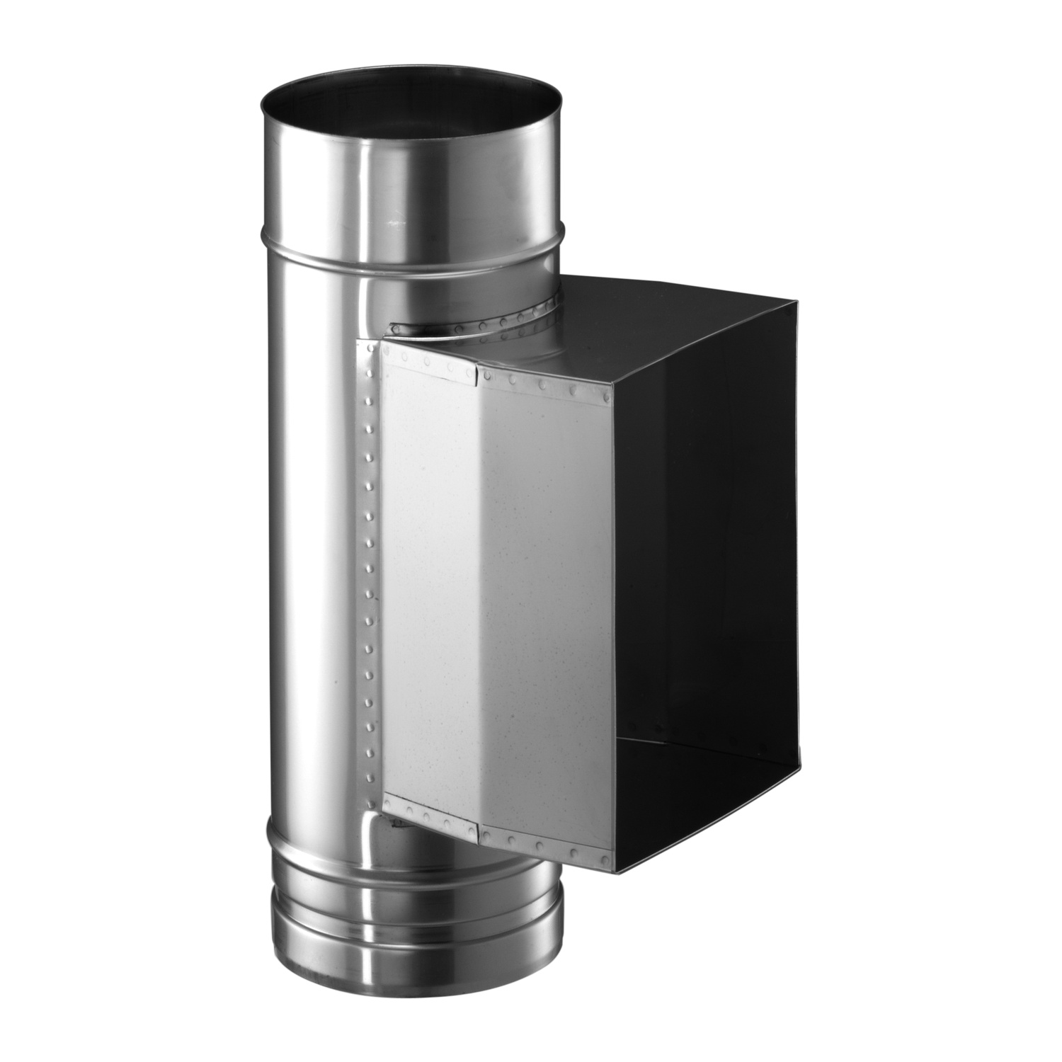 Schiedel PRIMA PLUS raccord de porte de nettoyage angulaire Ø150 mm avec siphon de condensat simple paroi mat
