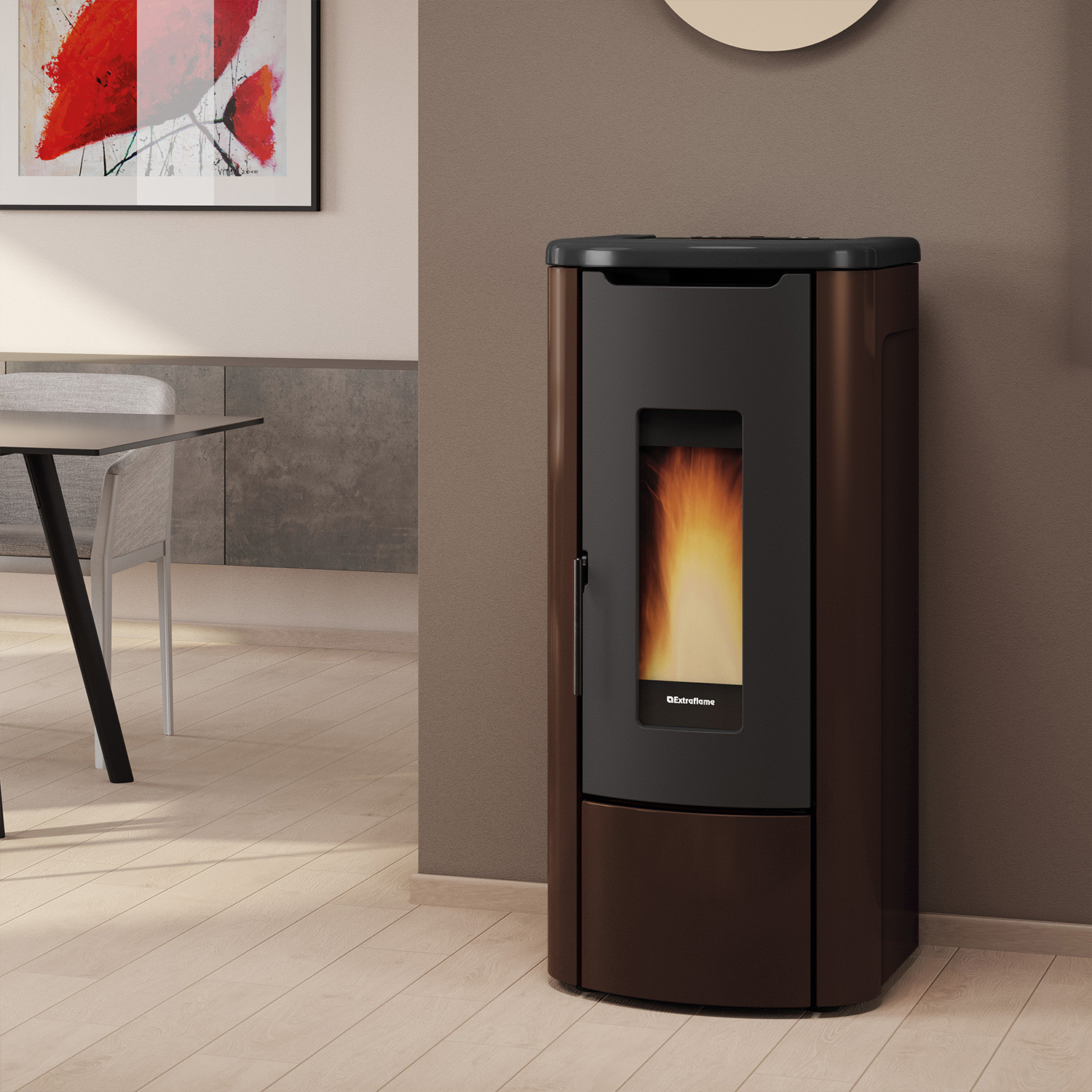 Extraflame ROSANNA IDRO 5.0 - Bronze wassergeführter Pelletofen EVOLUTION LINE