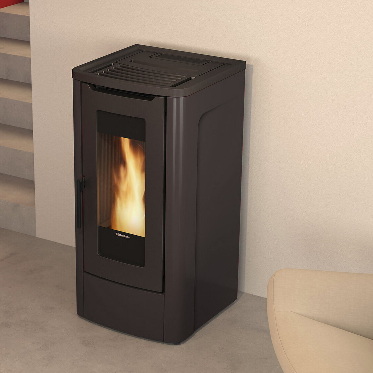 Extraflame Dahiana Plus AD Poêle à granulés Traditional Line noir