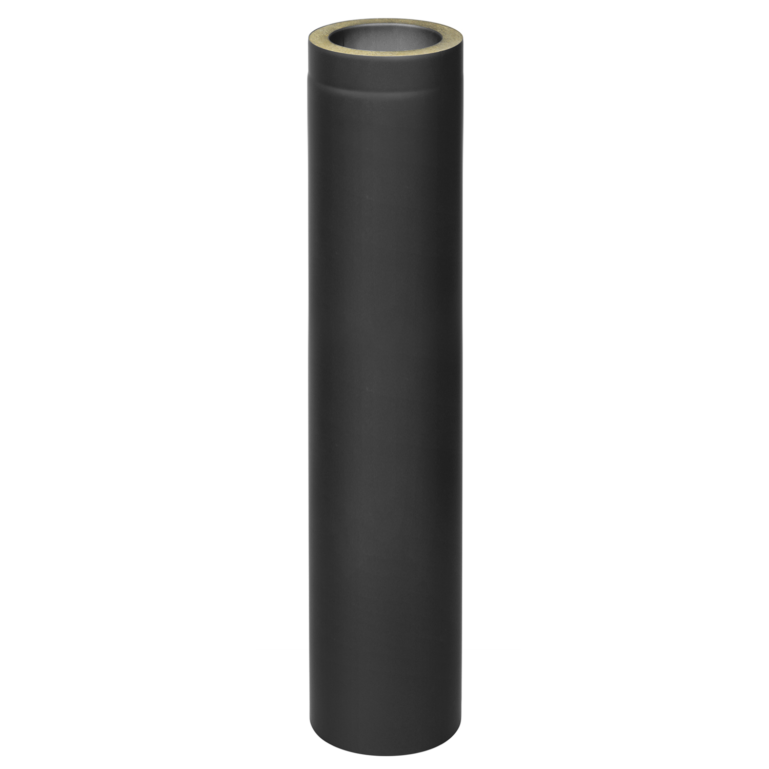Raik Coltherm tuyau 150mm noir double paroi L: 1000mm pour tuyau de fumée / conduit de fumée