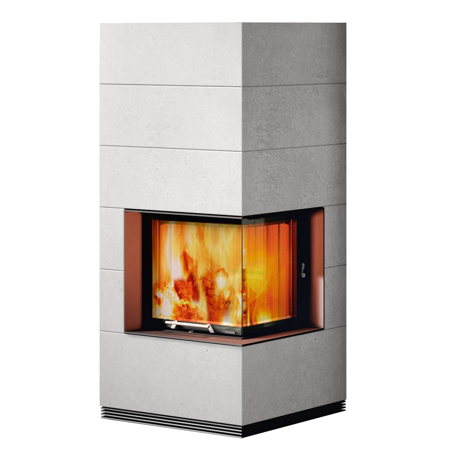Spartherm wasserführender Kaminbausatz SIM 1/3 Varia 2R 55h-4S H2O Feinbeton
