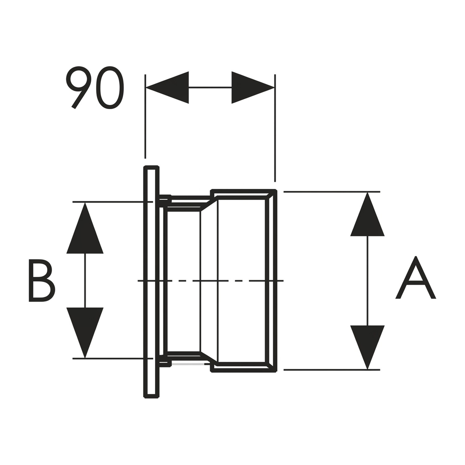 Schiedel Adaptateur modérateur de tirage pour té PPL Ø 180 vers 230 mm