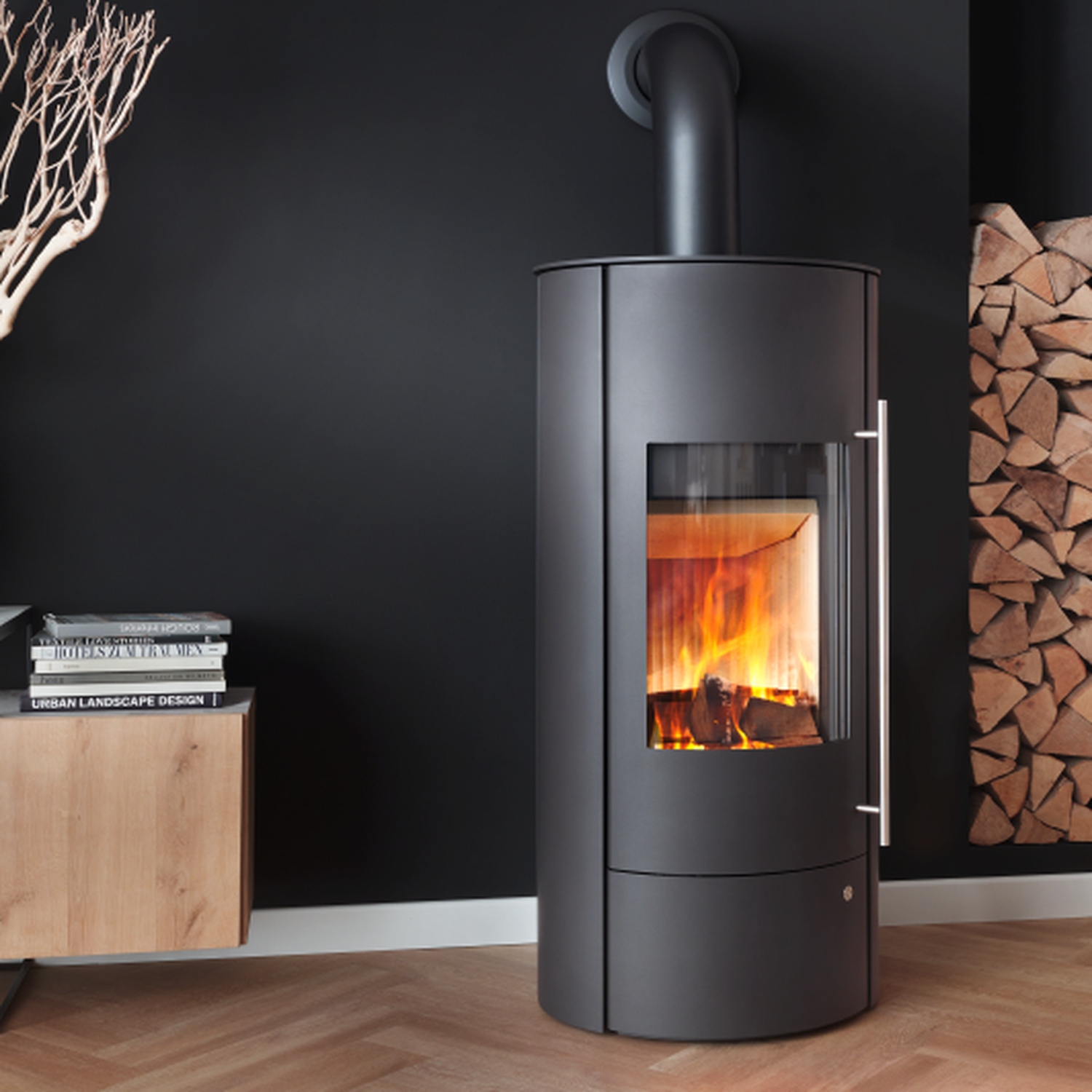 Olsberg Lombok PowerSystem Kaminofen 6 kW Stahl schwarz