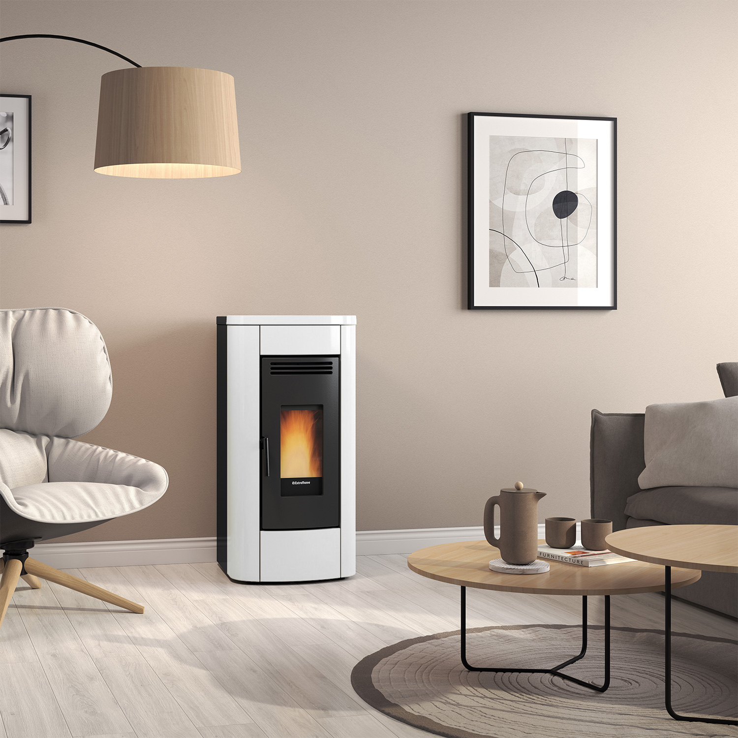 Extraflame Klaudia 16 Evo poêle à granulés Blanc
